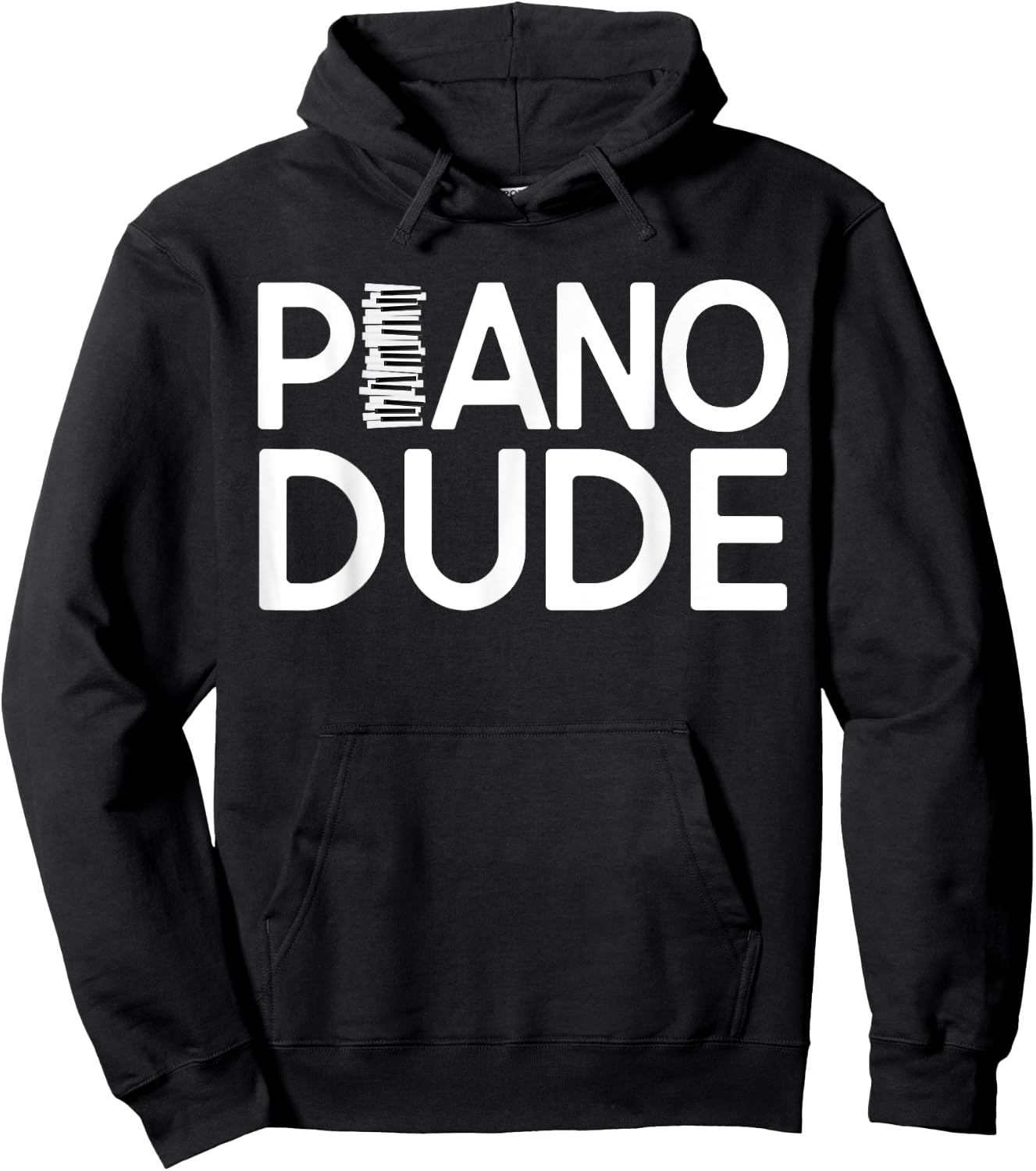 Funny Band Member Piano Dude Musician Guy Lover Hoodie - Hoodie | Black