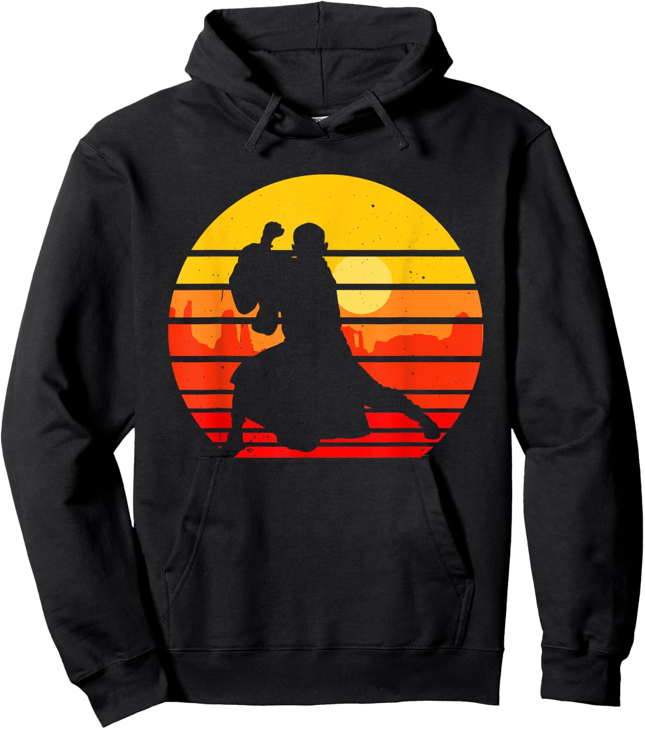 Vintage Shaolin Monk Wu-Yi Kung Fu Retro Martial Arts Hoodie - Hoodie | Black