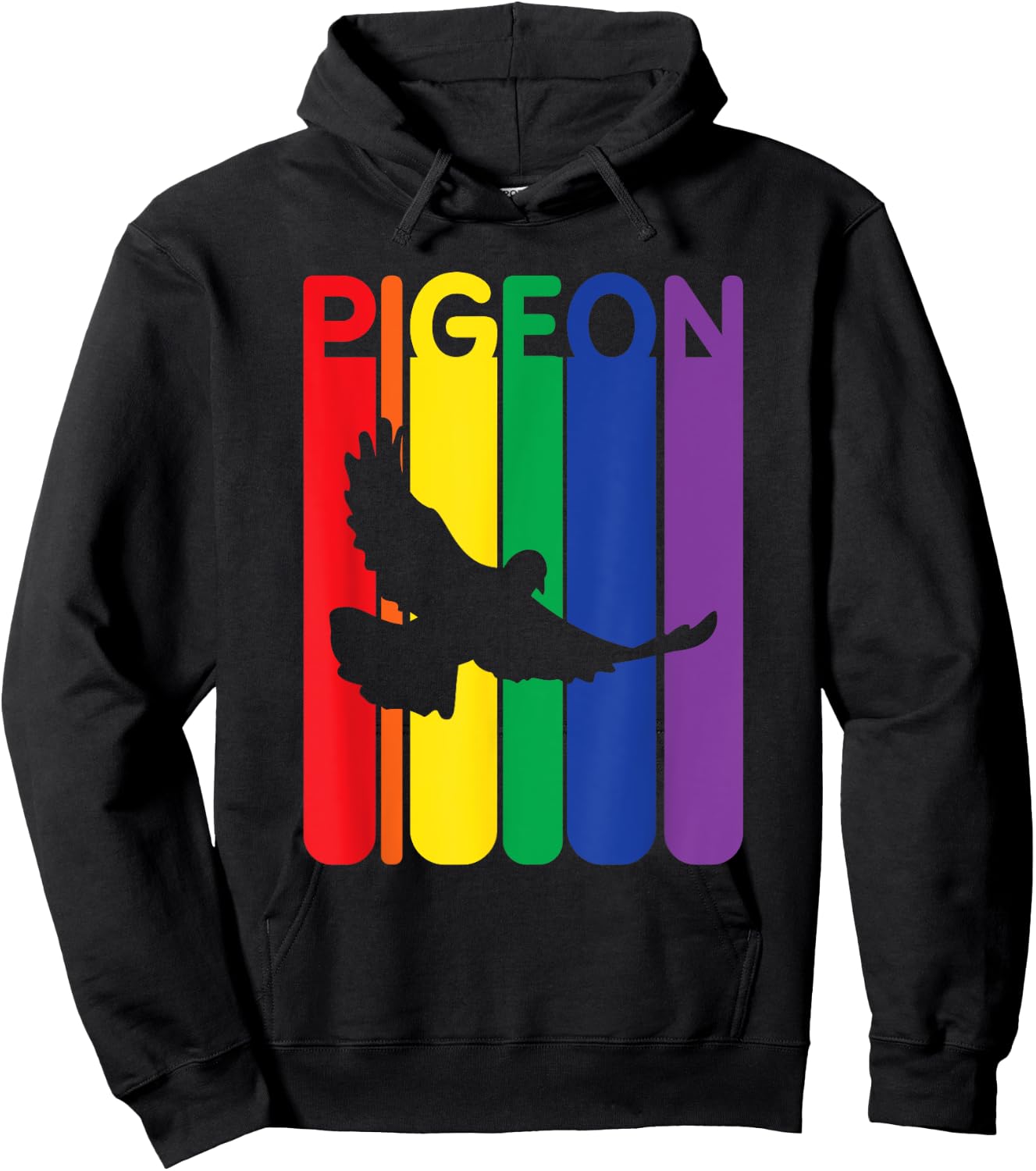 Pigeon Enthusiast Colorful Bird Lover Gift Hoodie - Hoodie | Black