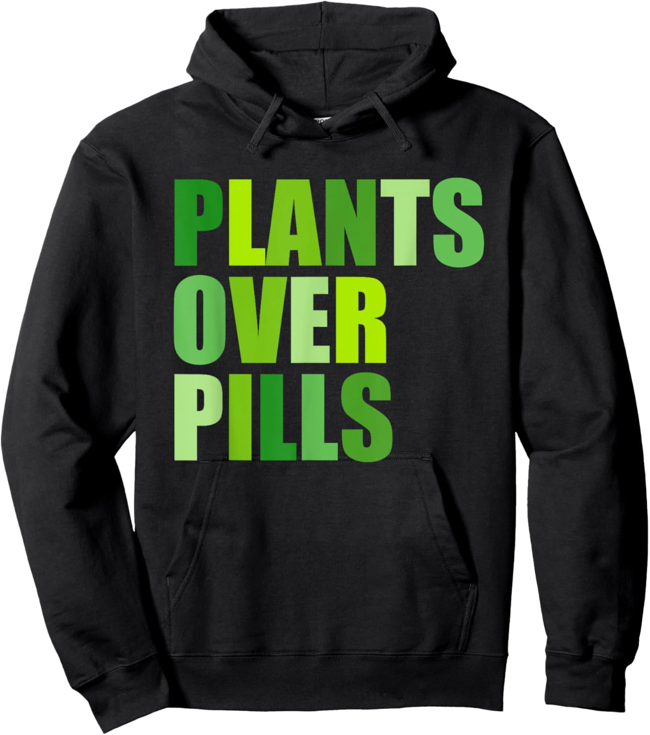 Plants Over Pills Apparel Hoodie - Hoodie | Black