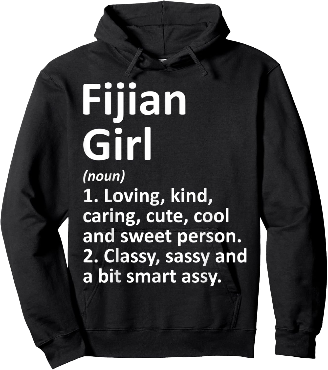 FIJIAN GIRL FIJI Gift Funny Country Home Roots Descent Hoodie - Hoodie | Black