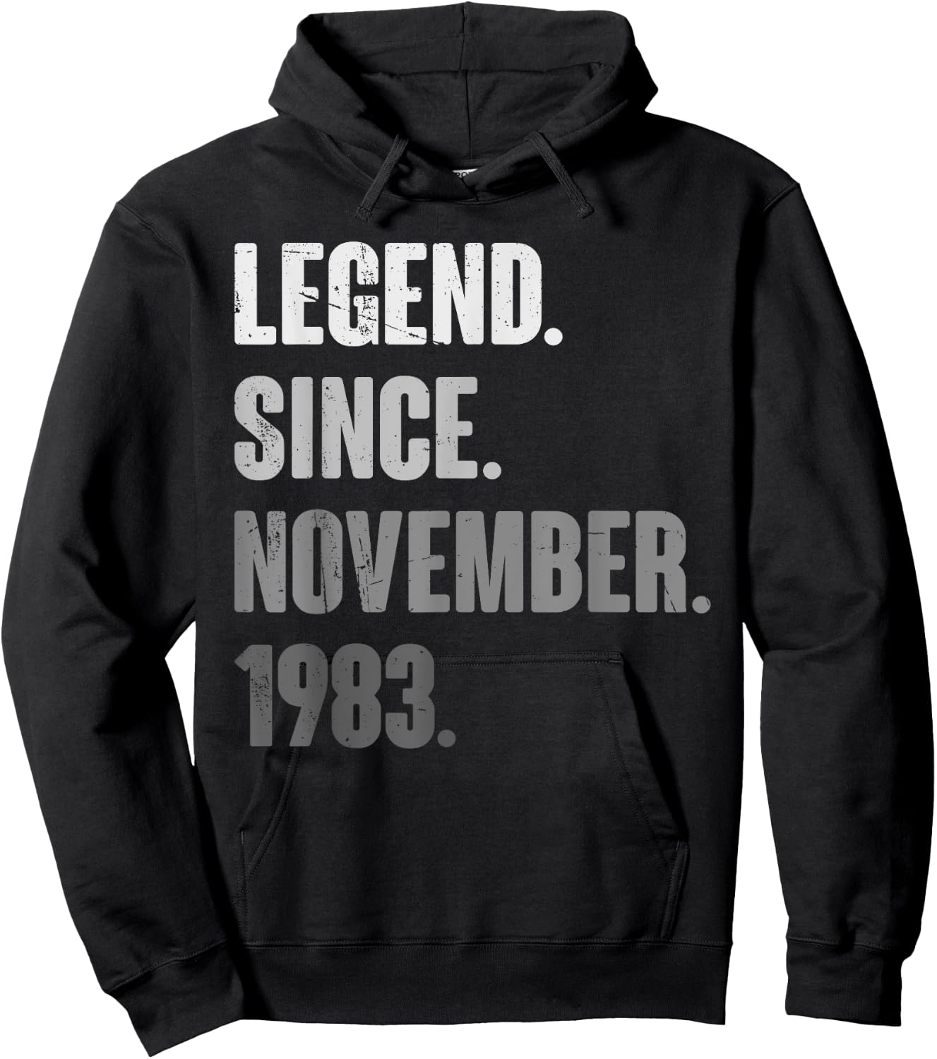 40th Birthday Funny 40 Year Old November 1983 Vintage Retro Hoodie - Hoodie | Black