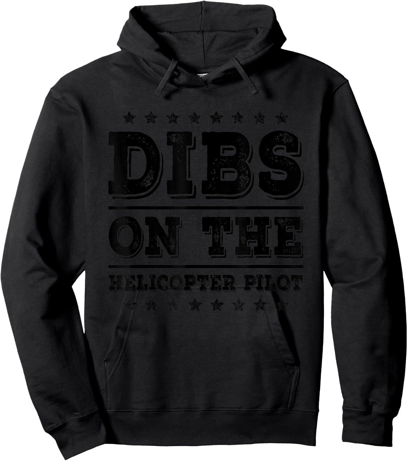 Dibs on The Helicopter Pilot Funny Wife Girlfriend Hoodie - Hoodie | Black