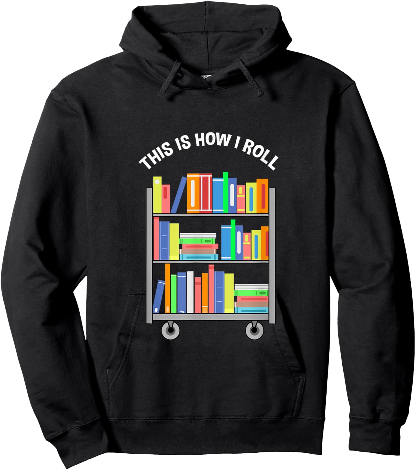 This Is How I Roll Book Lover Reading Hoodie - Hoodie | Black
