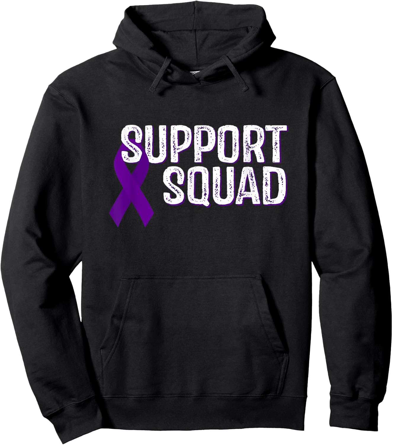 Hodgkin’s Lymphoma Awareness Support Squad Hoodie - Hoodie | Black