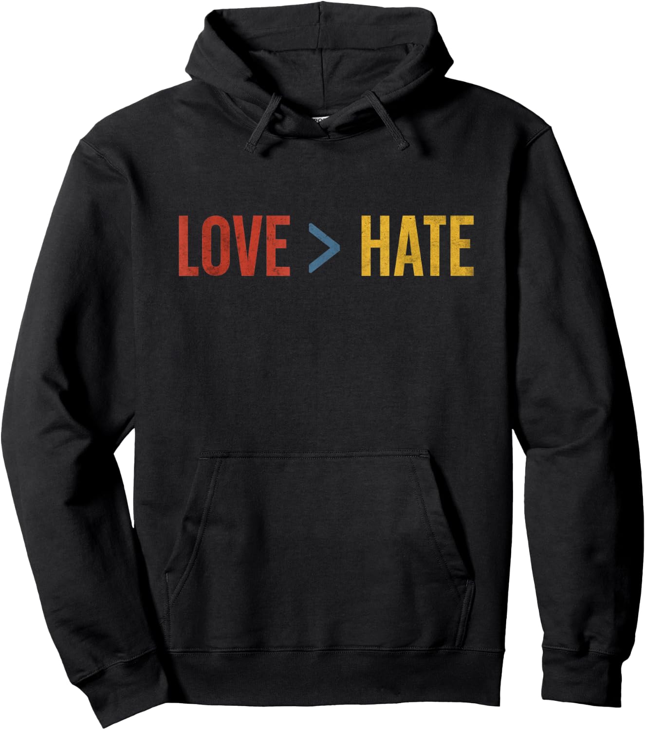 Love is Greater than Hate Hoodie - Hoodie | Black