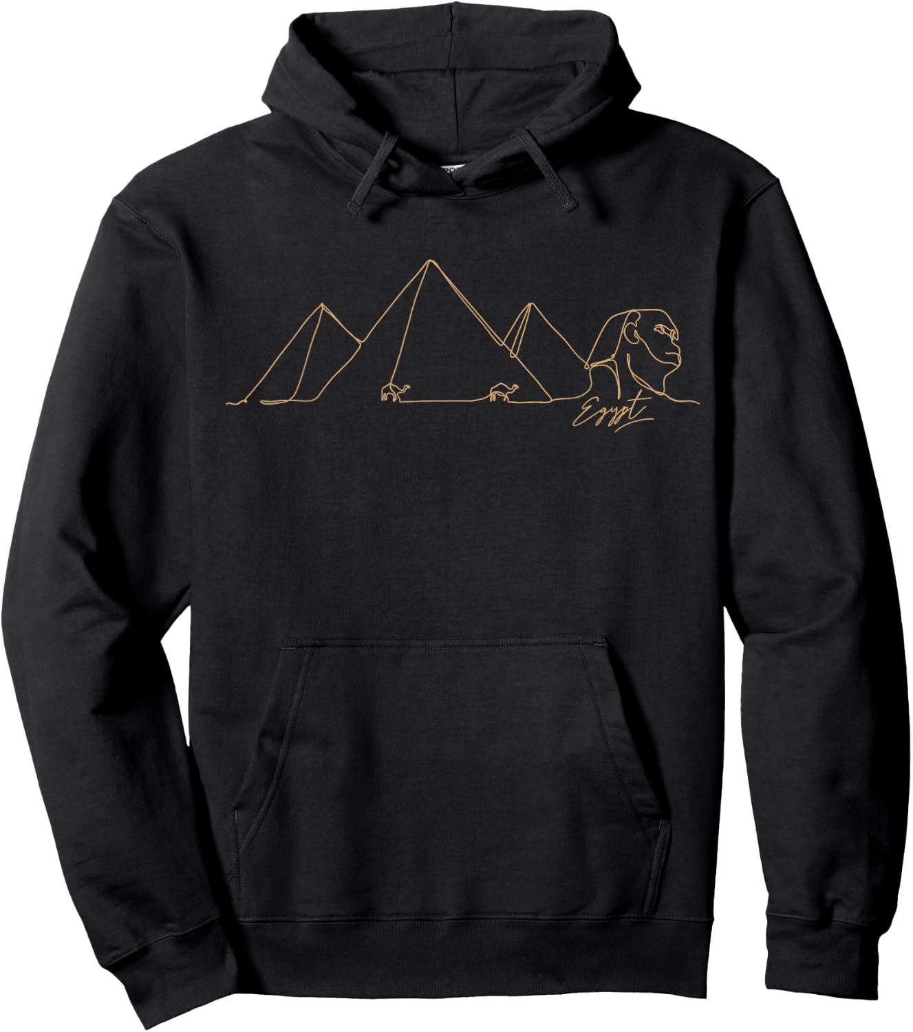 Large pyramids and sphinx of Egypt - elegant design Hoodie - Hoodie | Black
