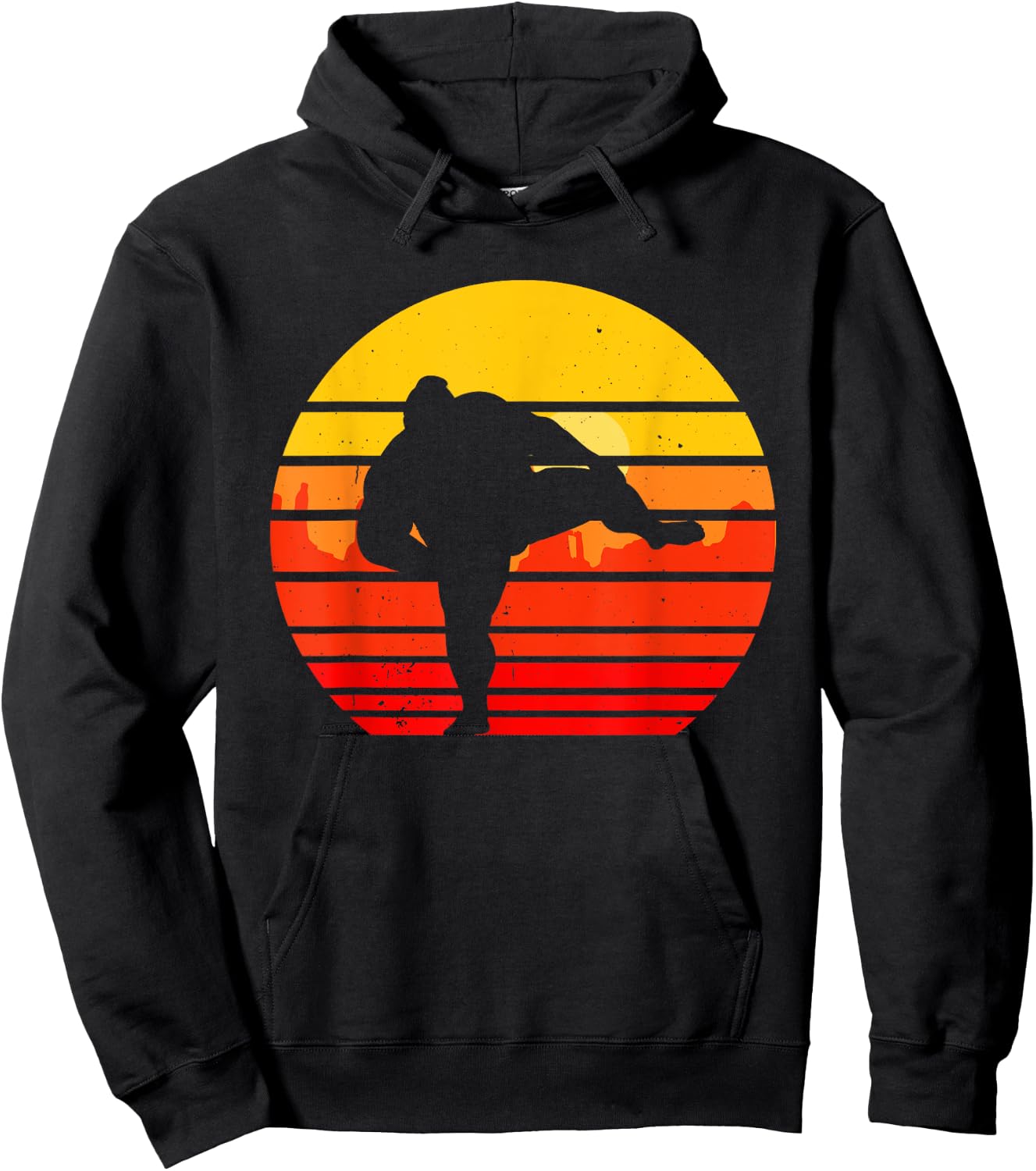 Vintage Sumo Wrestling Japan Japanese Retro Wrestler Hoodie - Hoodie | Black