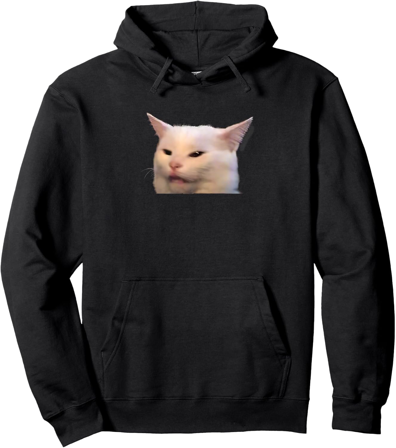 Woman yelling at table dinner cat meme dank Hoodie - Hoodie | Black