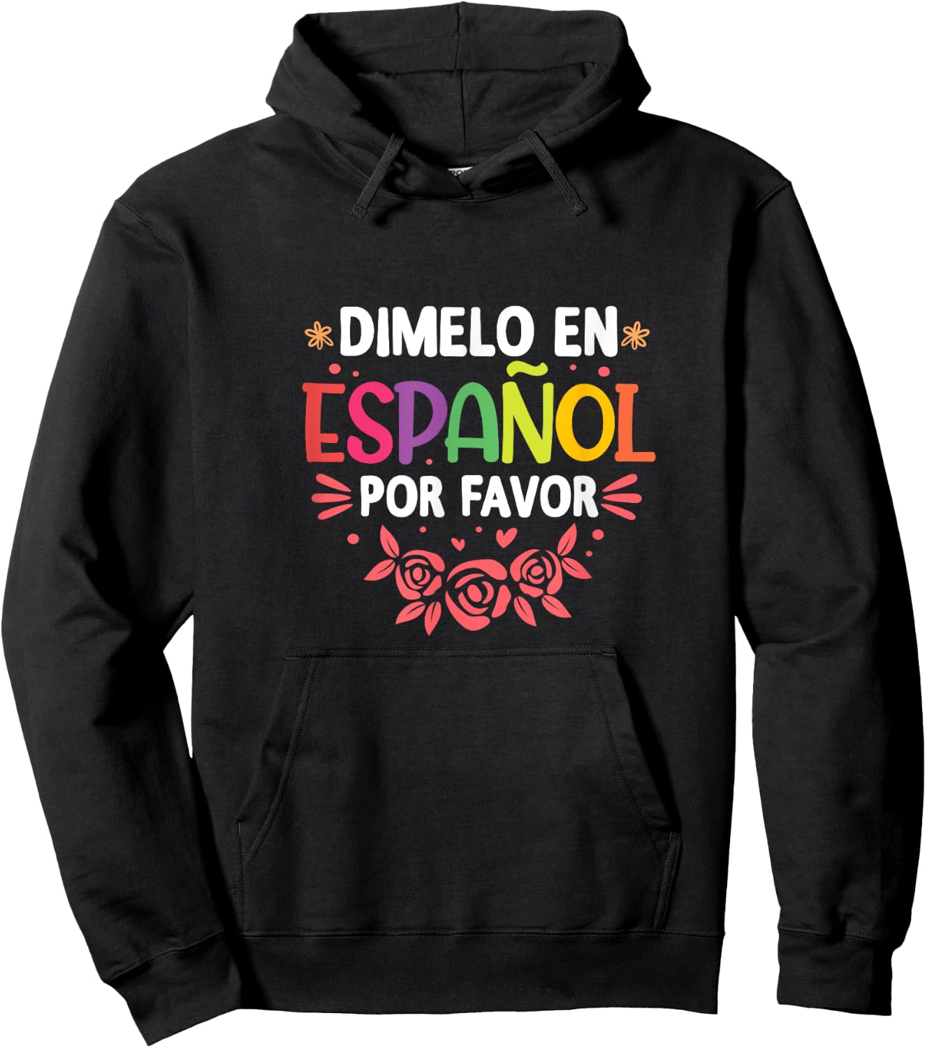 Dimelo En Espanol Por Favor Spanish Teacher Maestra Hoodie - Hoodie | Black