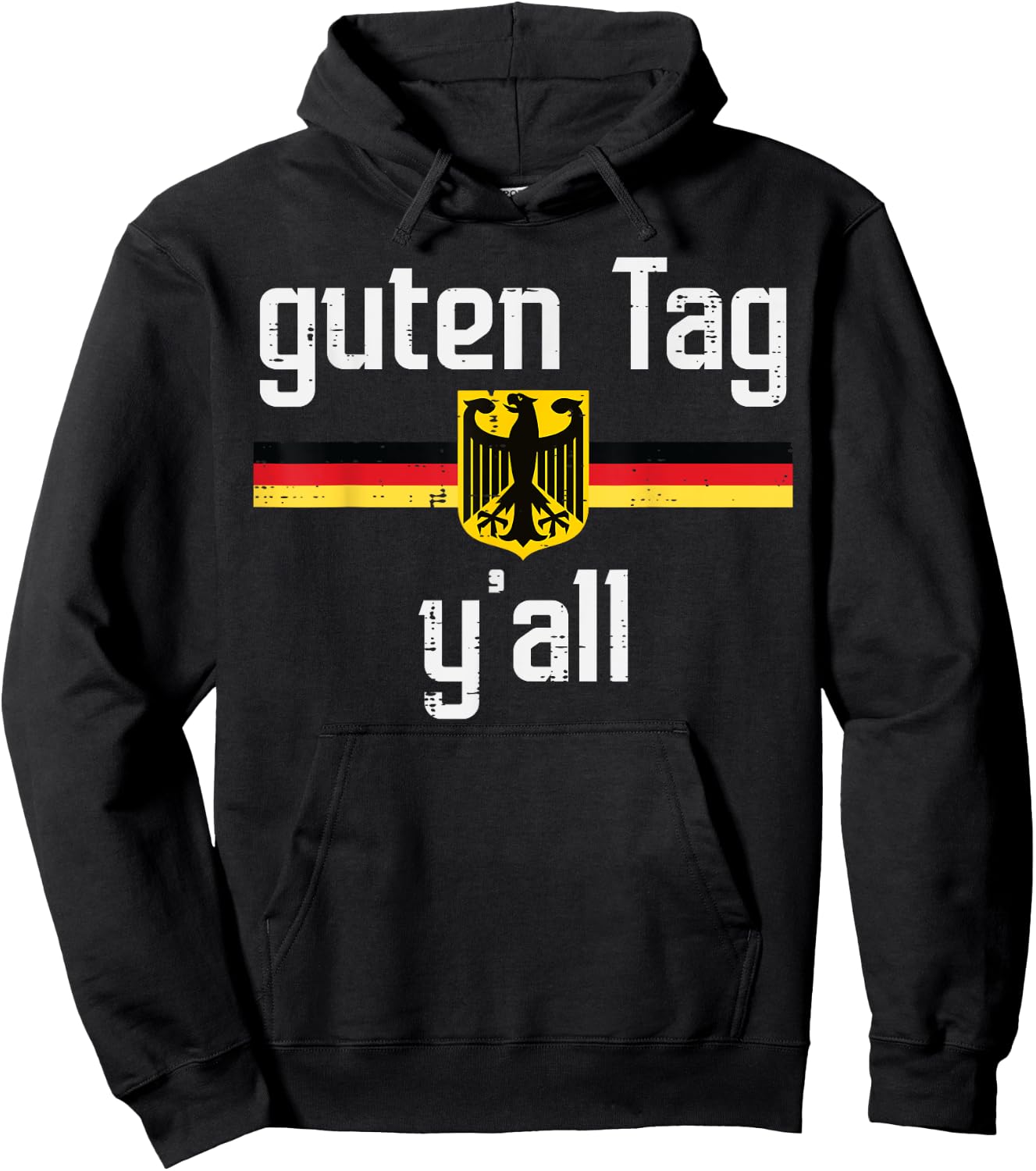 Guten Tag Yall German Flag Eagle Oktoberfest Men Women Kids Hoodie - Hoodie | Black