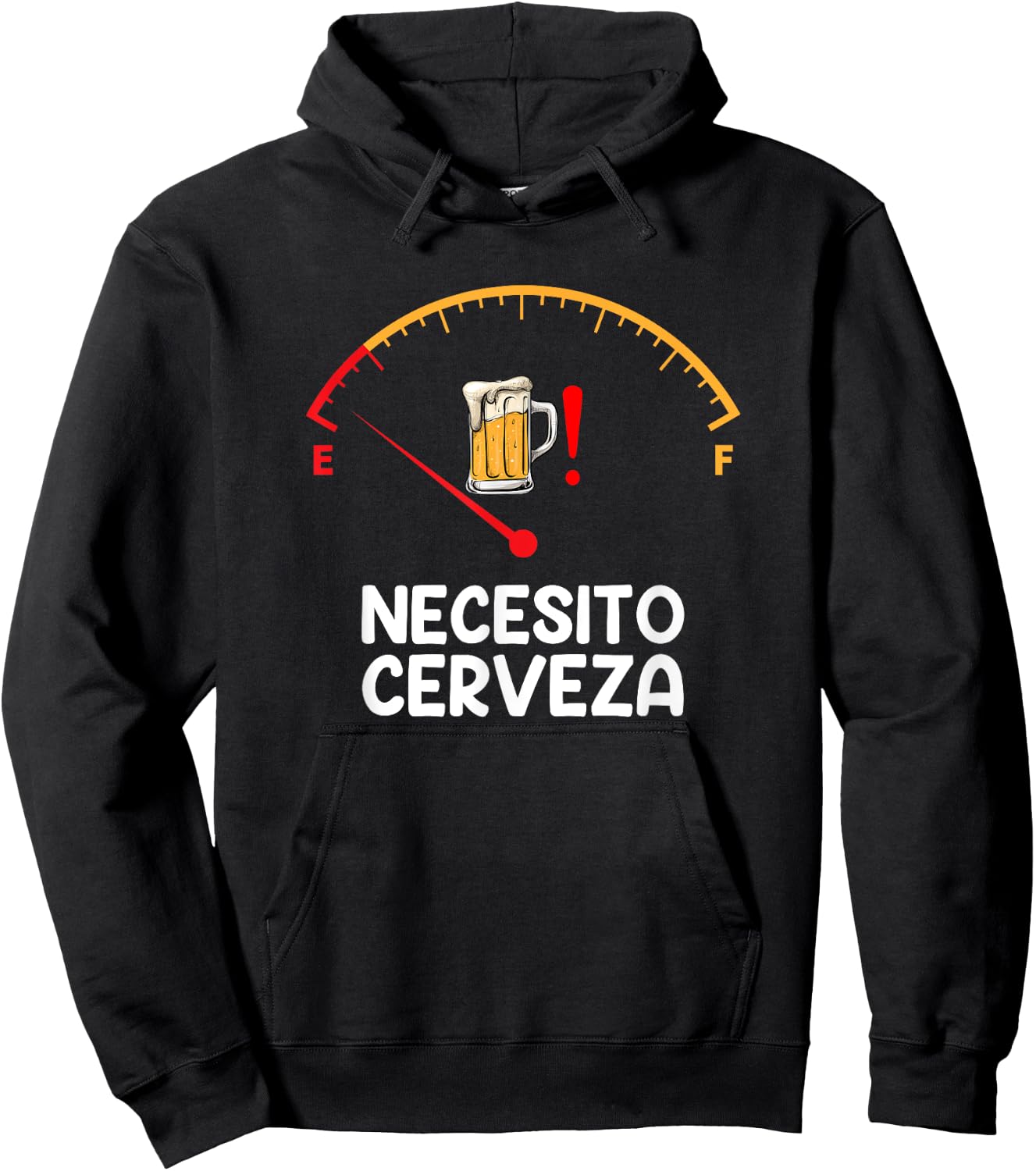 Necesito Cerveza, Funny Spanish quote i need beer Hoodie - Hoodie | Black