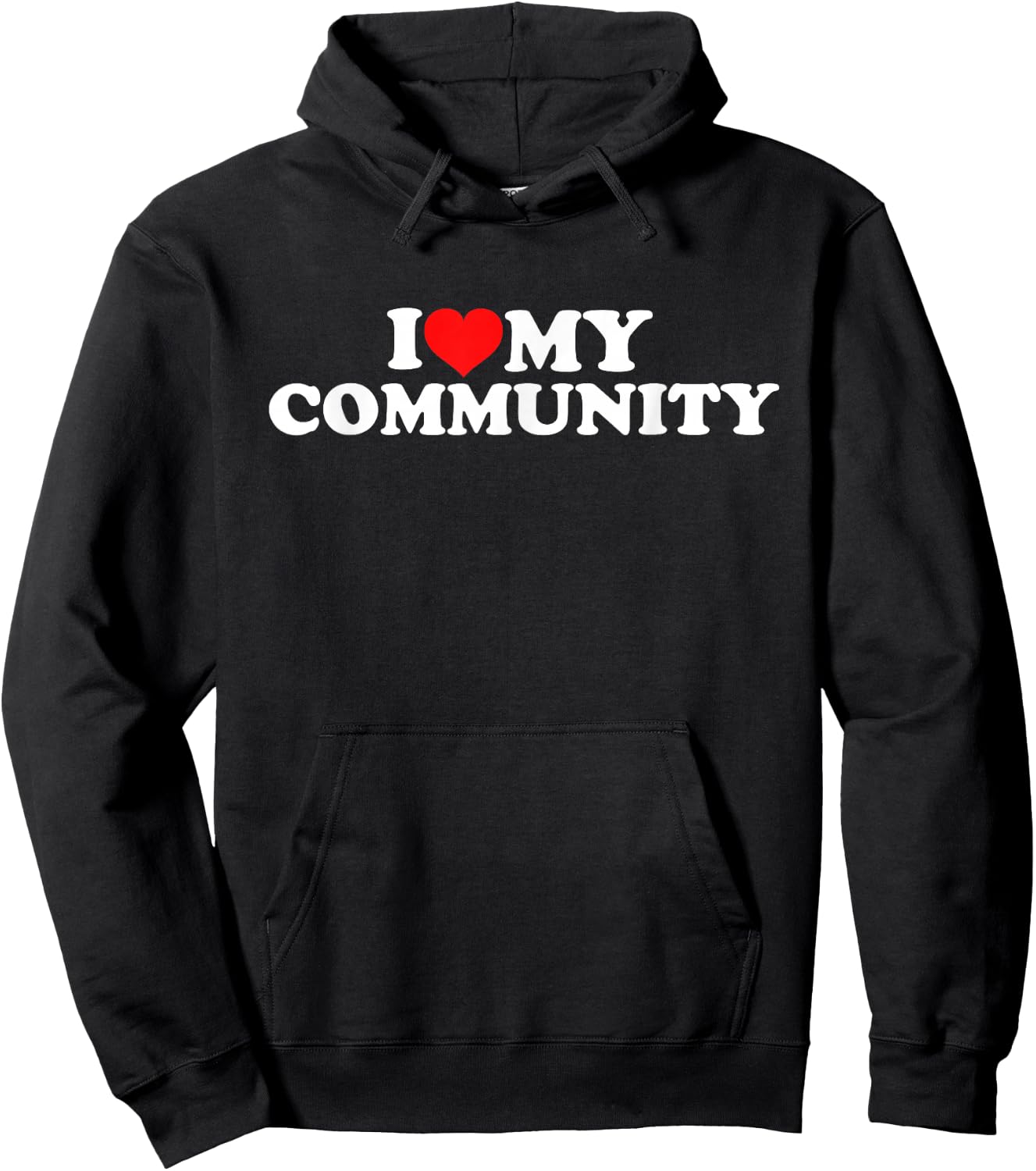 I Love My Community Hoodie - Hoodie | Black