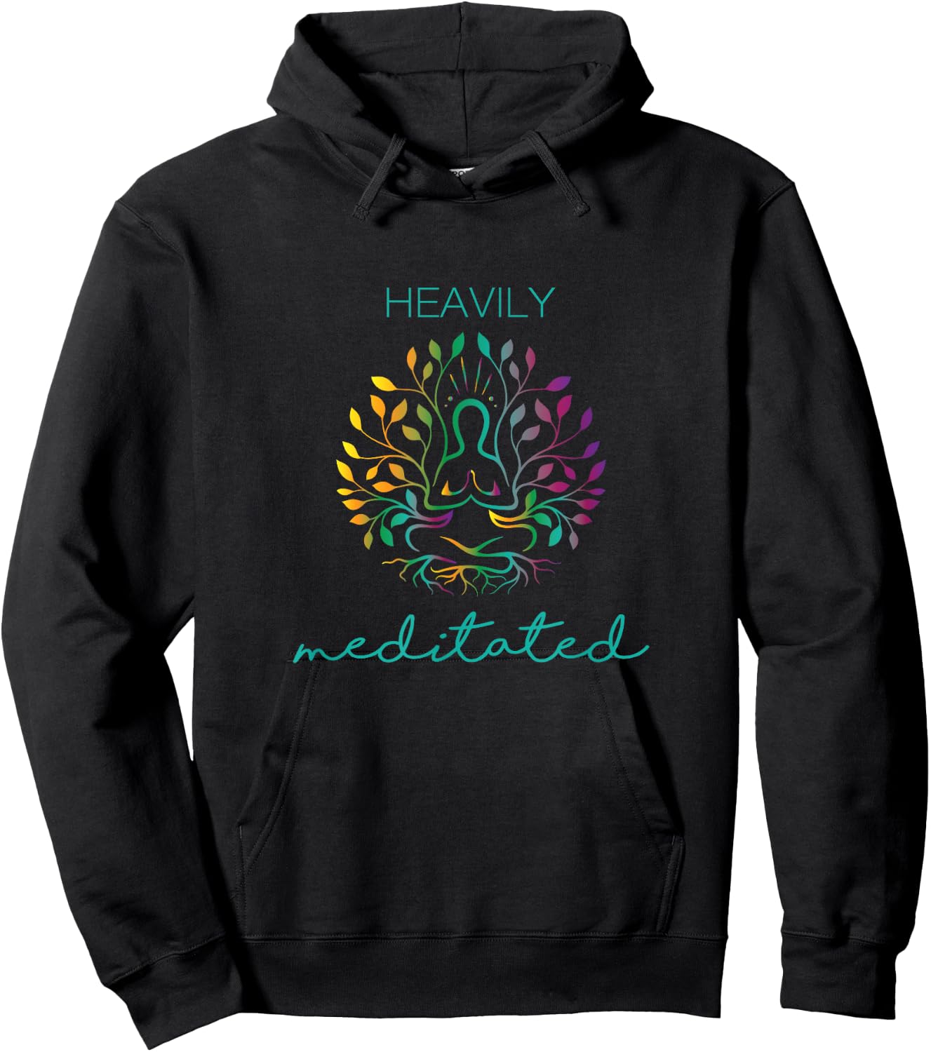 Heavily Meditated Yoga Meditation Hoodie - Hoodie | Black
