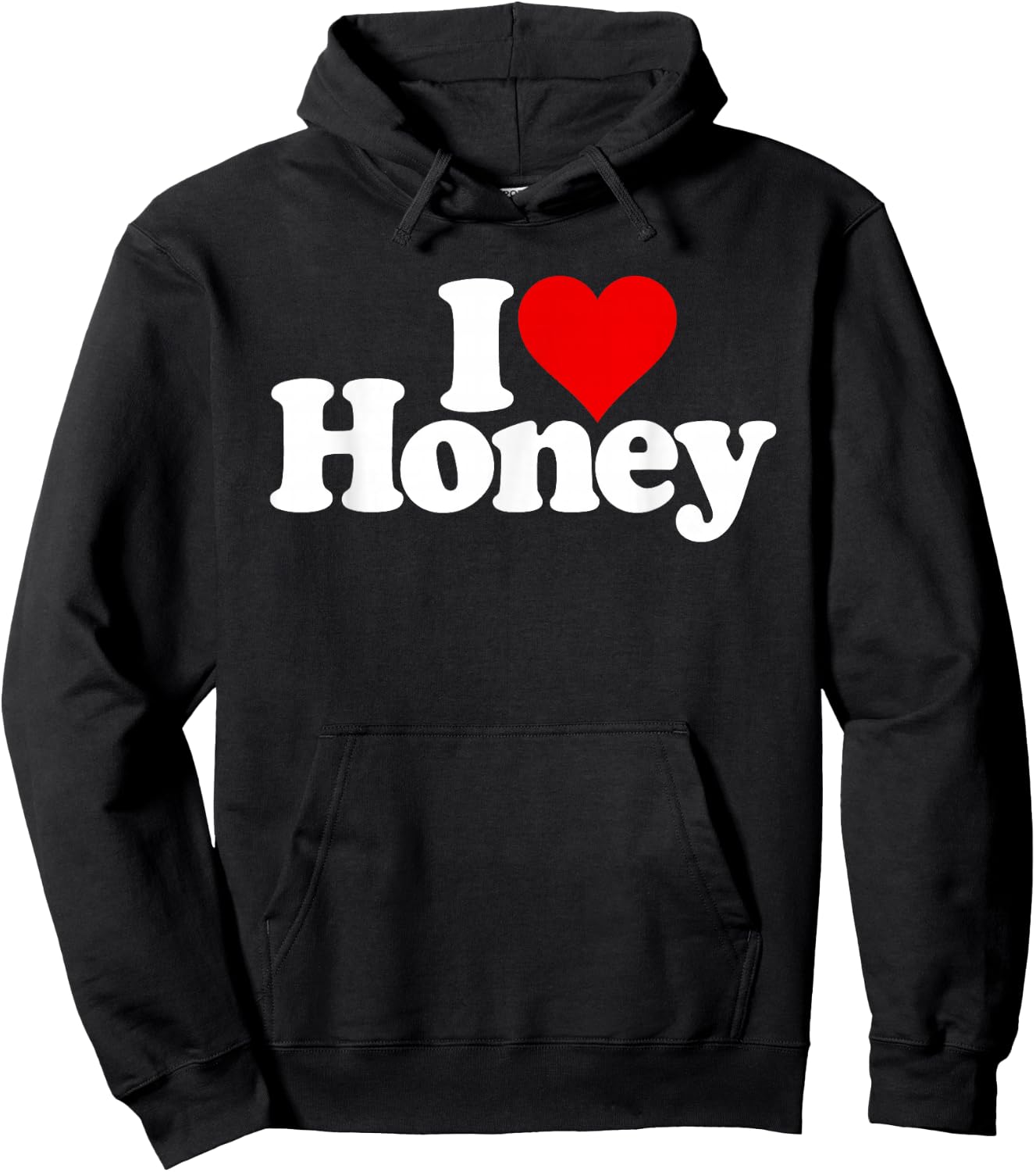 I Love Heart Honey Hoodie - Hoodie | Black