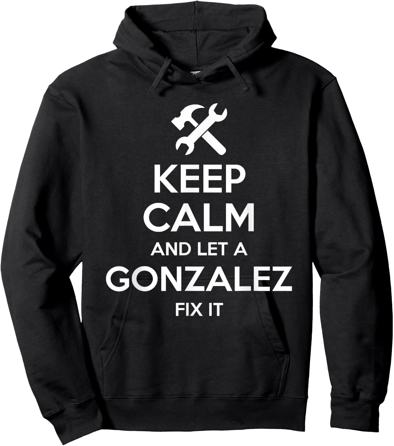 GONZALEZ Funny Surname Birthday Family Tree Reunion Gift Hoodie - Hoodie | Black