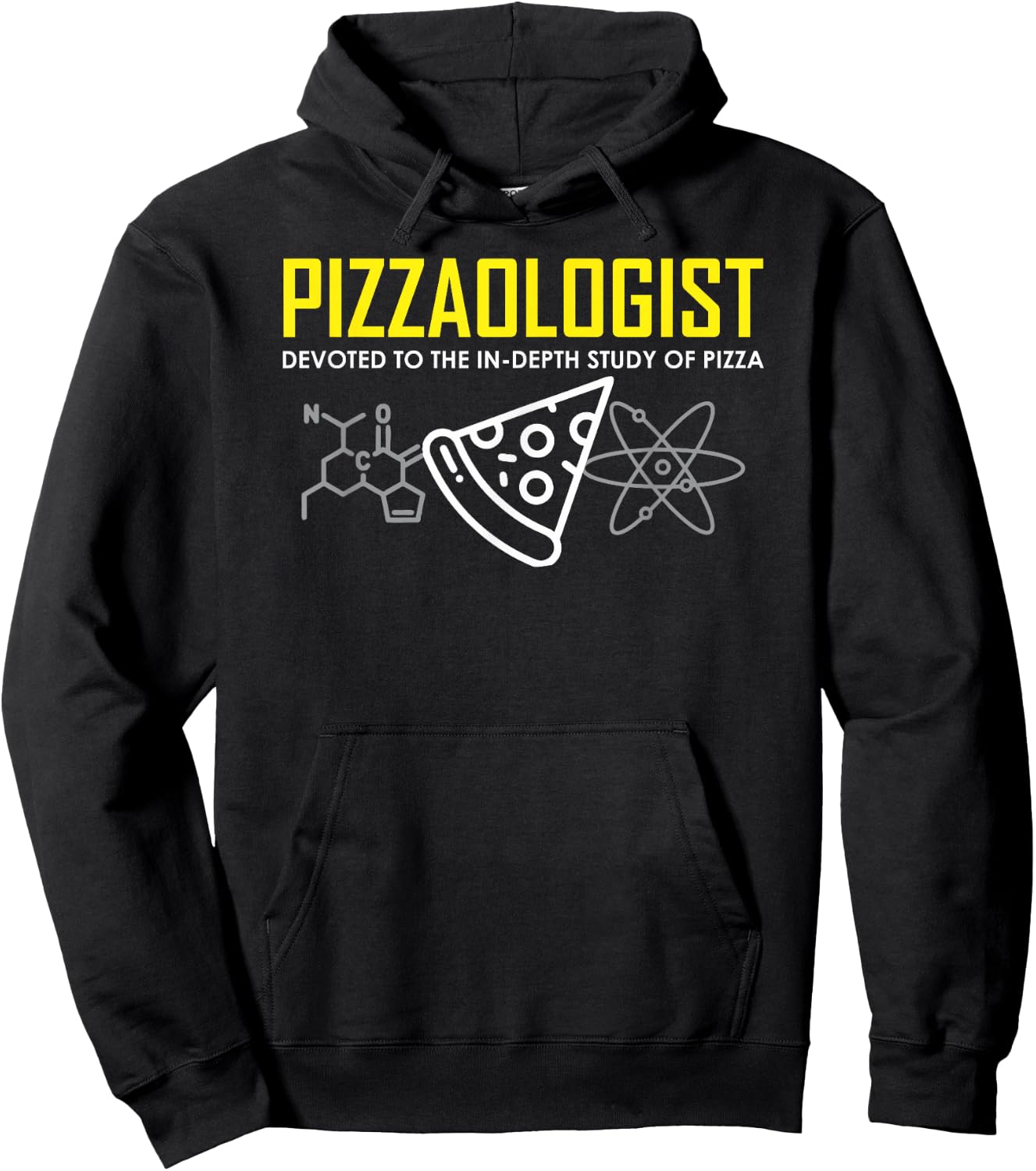 Pizzaologist study of pizza funny pizza for kids men women Hoodie - Hoodie | Black