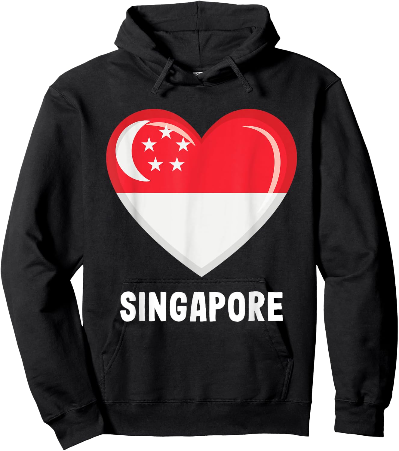 Singapore Singapore Flag Hoodie - Hoodie | Black