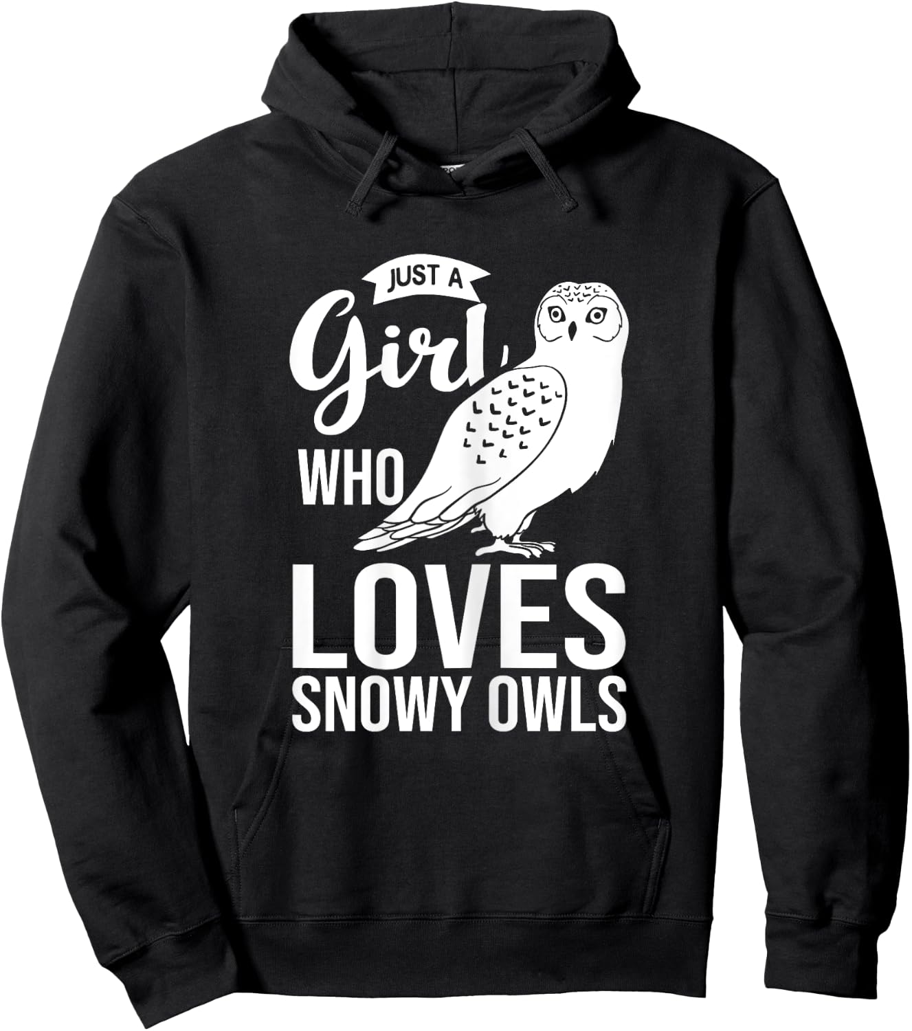 Snowy Owl Bird Animal Hoodie - Hoodie | Black