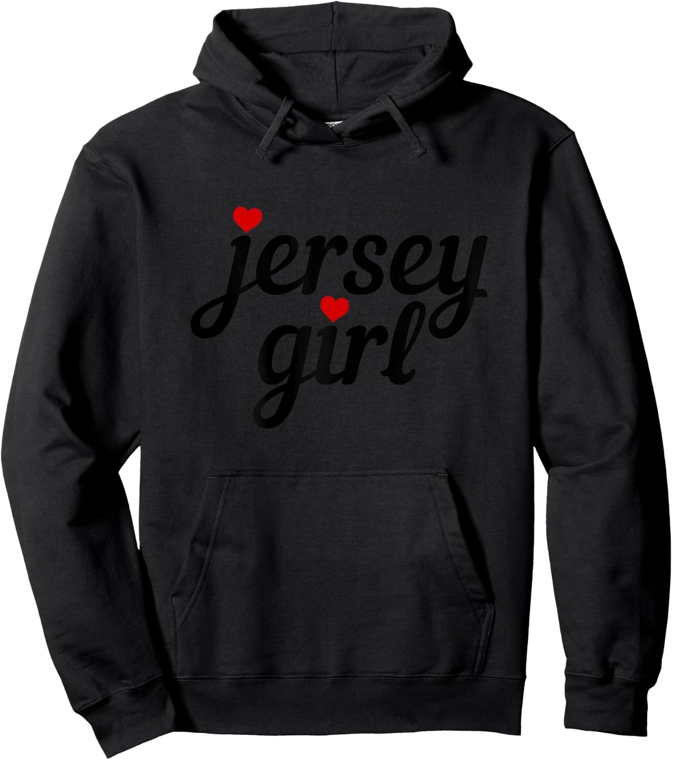 Jersey Girl New Jersey Heart Funny Cute New Jersey Hoodie - Hoodie | Black