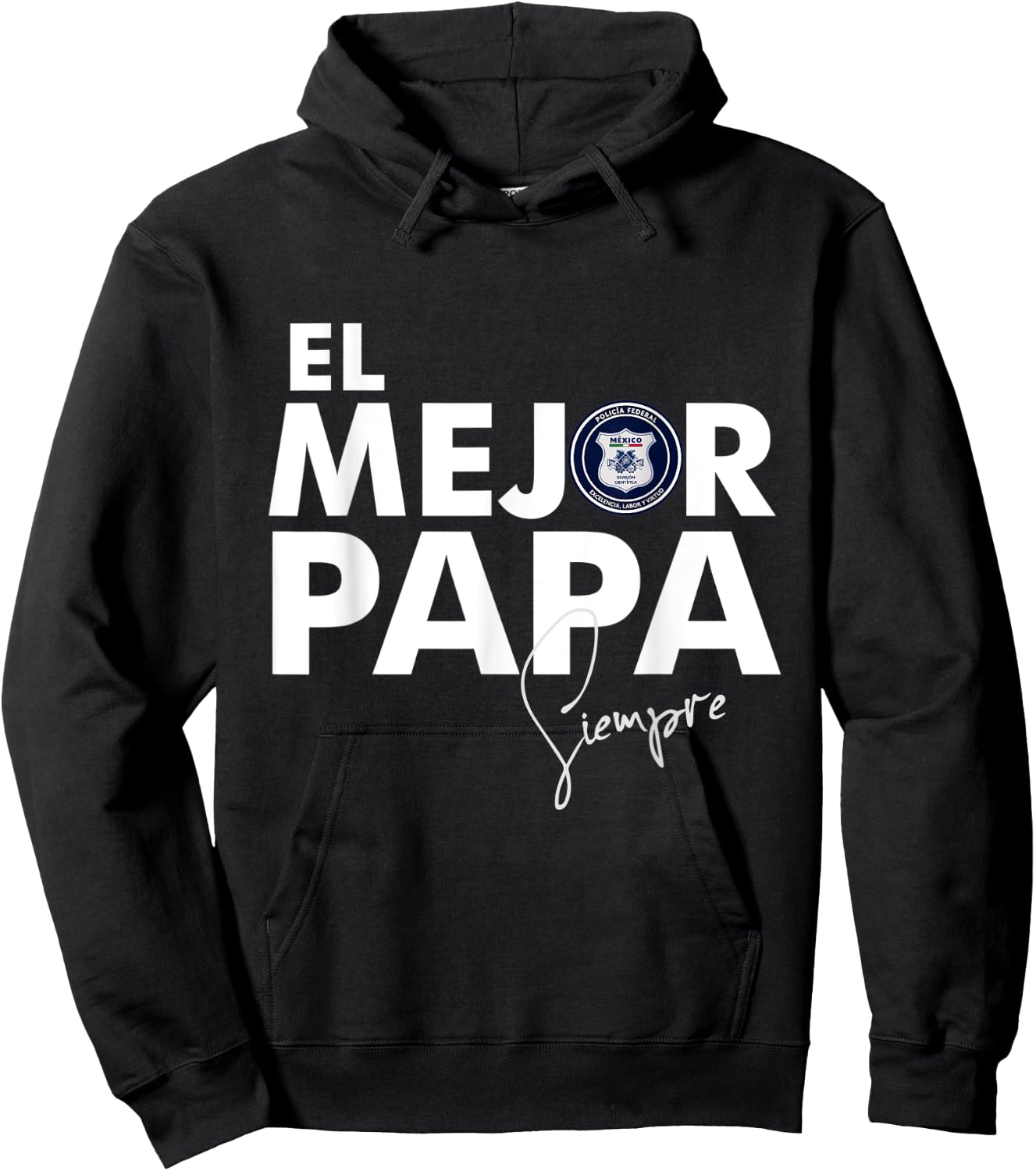 Policia Federal Mexico Police Hoodie - Hoodie | Black