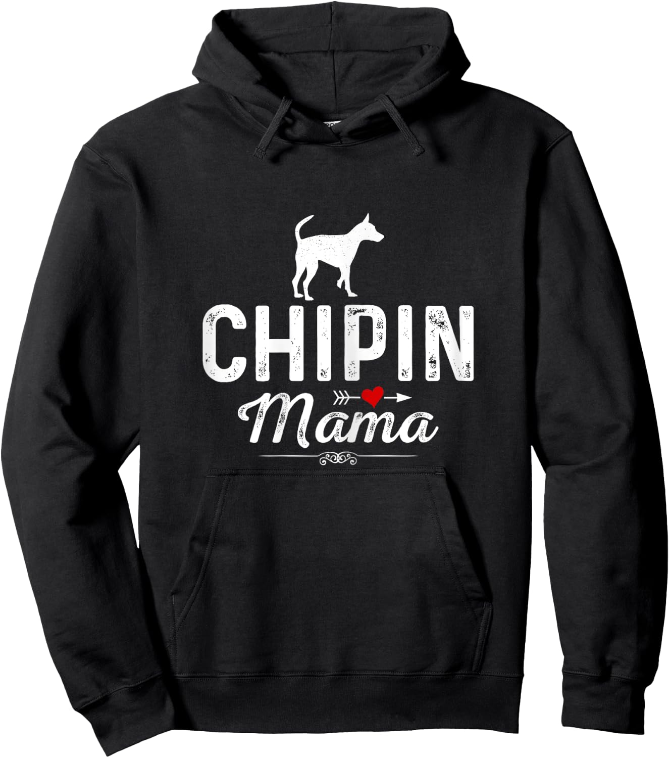 Chipin Mama funny Dog Mama Best Pet owner Chipin Mom Women Hoodie - Hoodie | Black