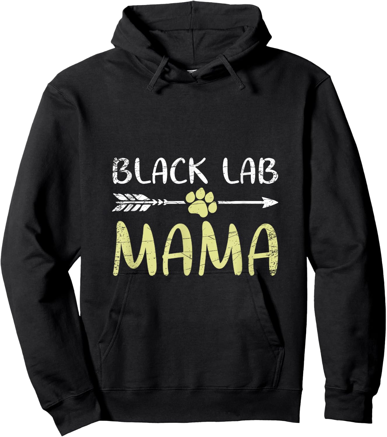 Black Lab Mama Labrador Hoodie - Hoodie | Black