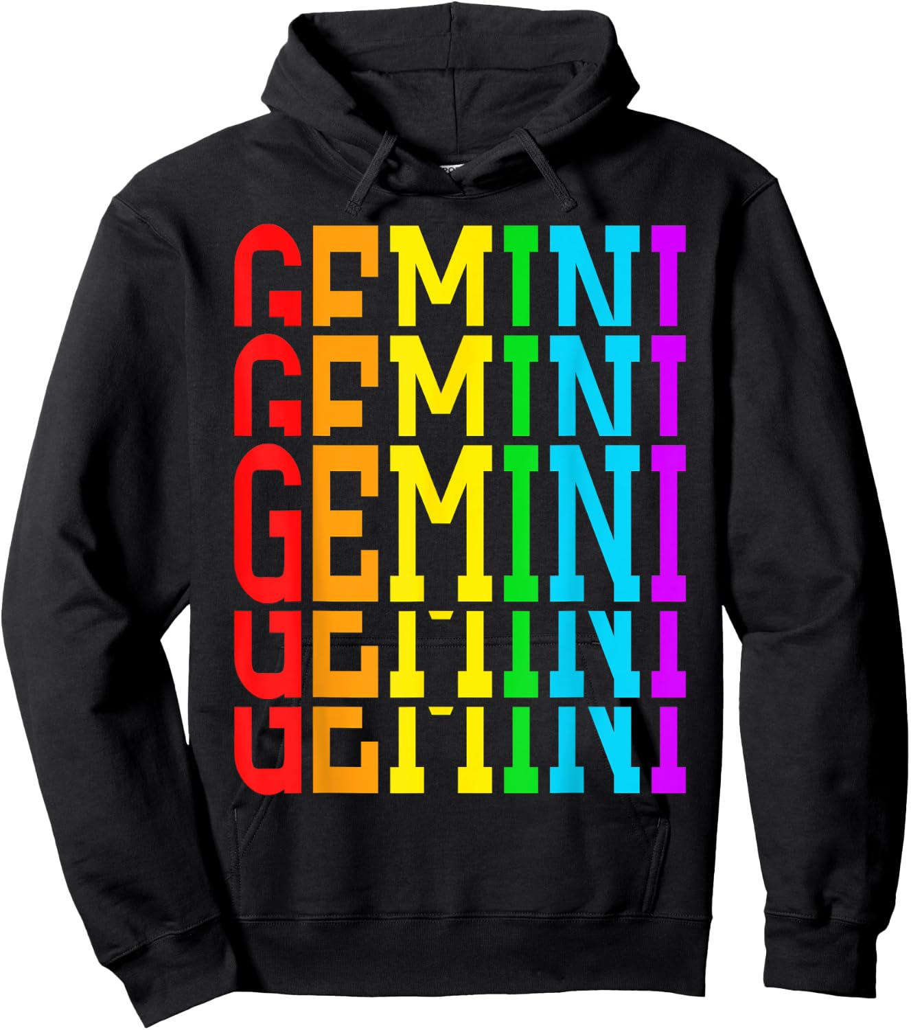 Team Gemini June Girl Horoscope Gemini May King Rainbow Hoodie - Hoodie | Black