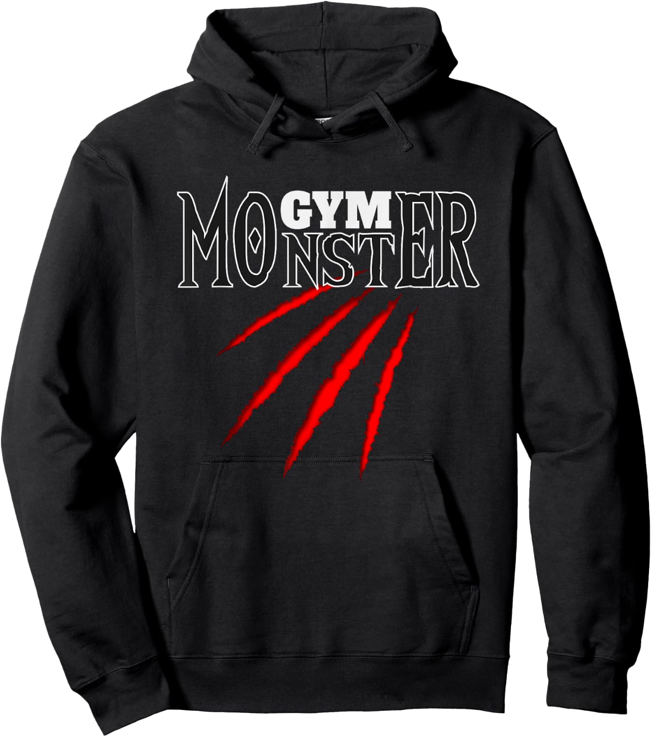 Gym Monster | Sport bodybuilding weight training Gym Hoodie - Hoodie | Black
