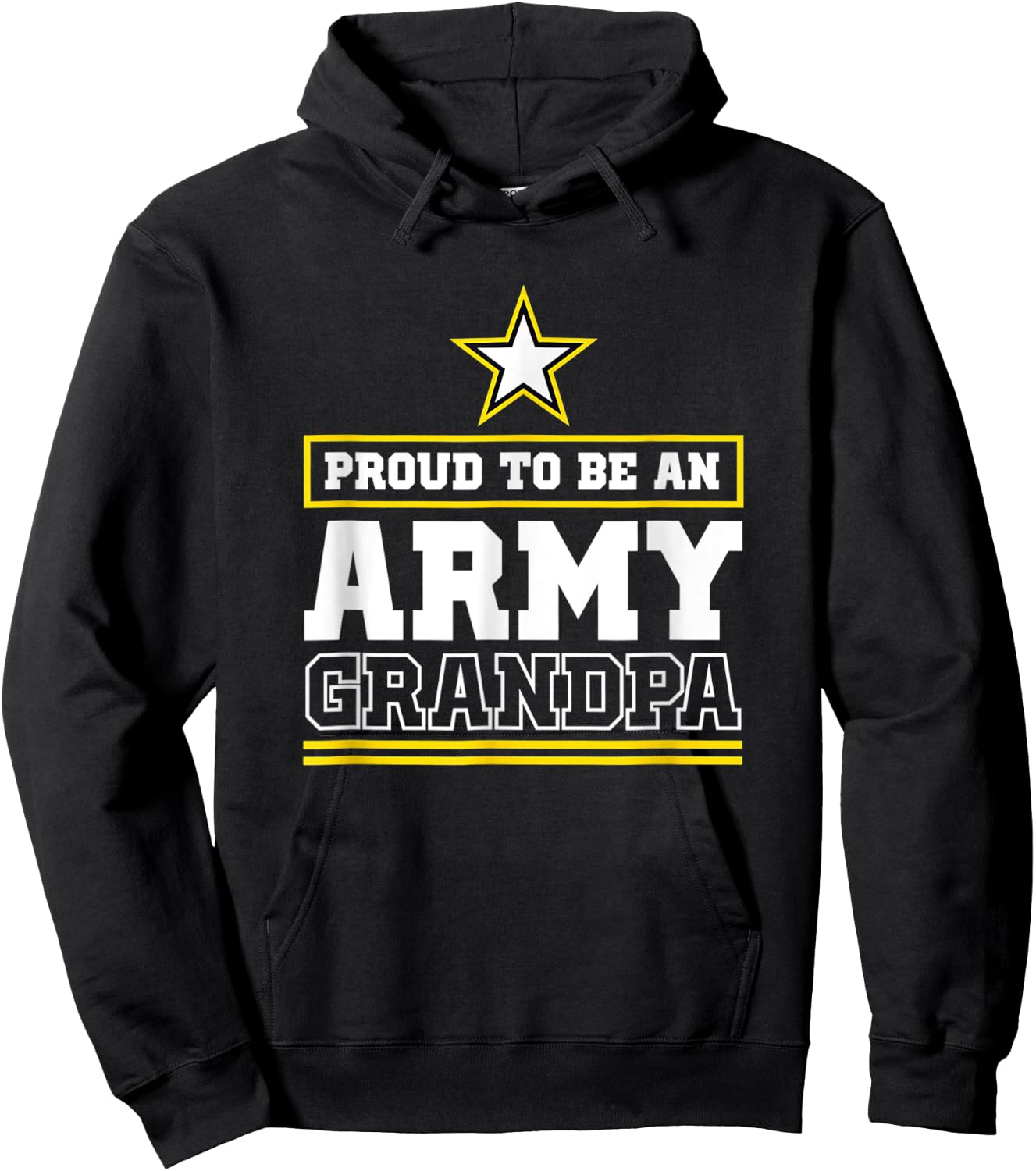 Army Grandpa Hoodie - Hoodie | Black