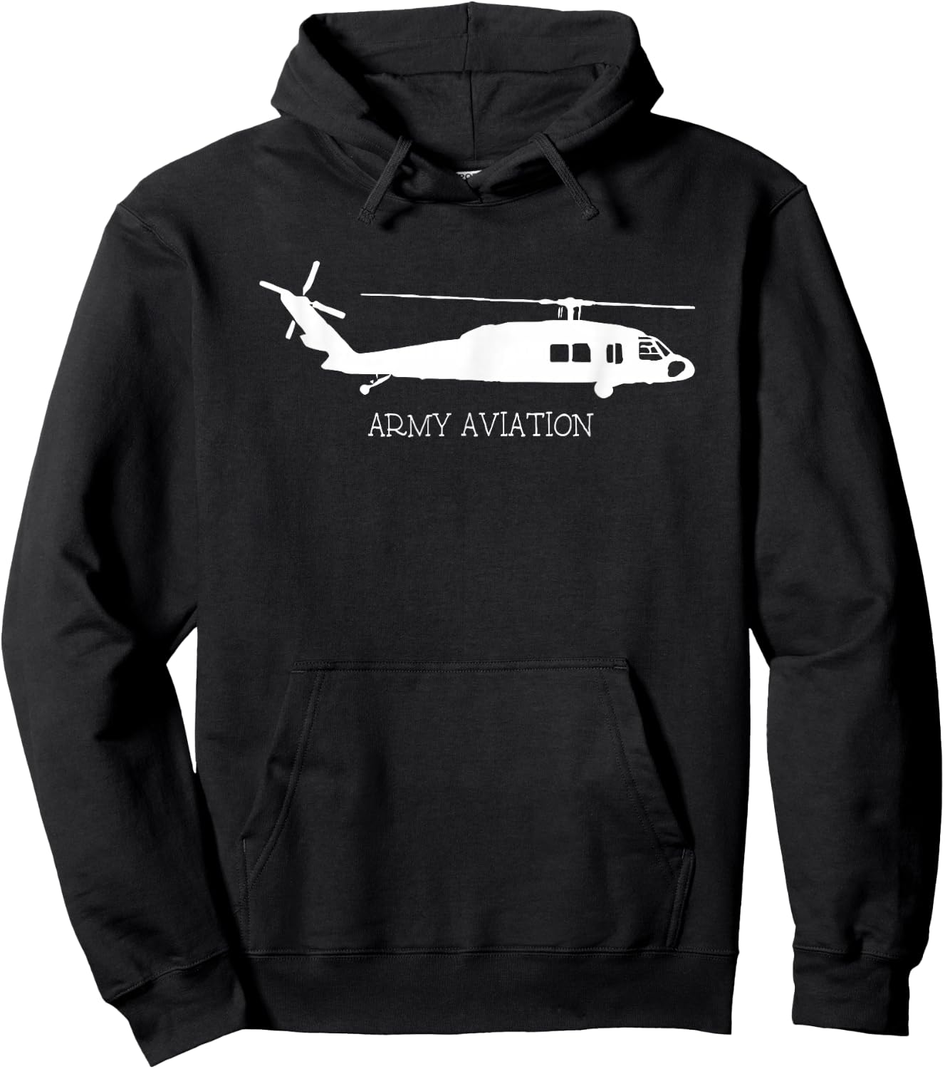 United States Army Military Aviation Blackhawk Hoodie - Hoodie | Black