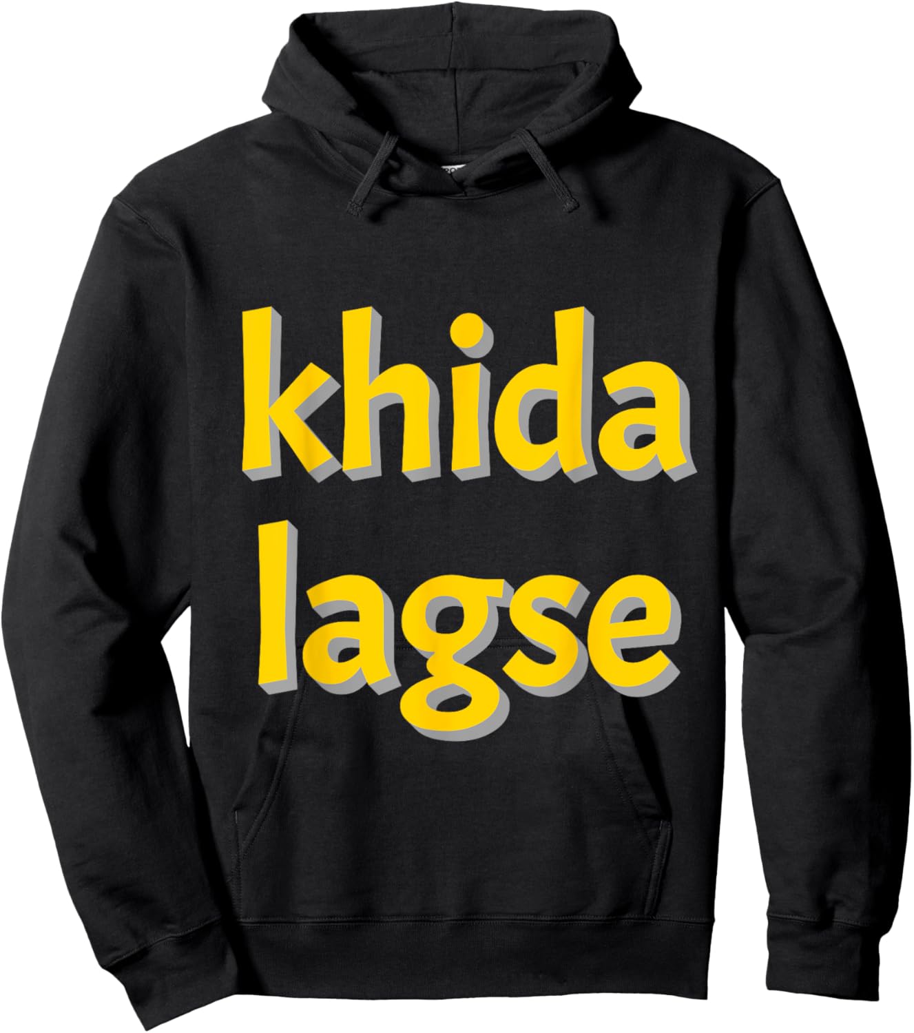 Khida lagse Bengali Funny Saying Hoodie - Hoodie | Black