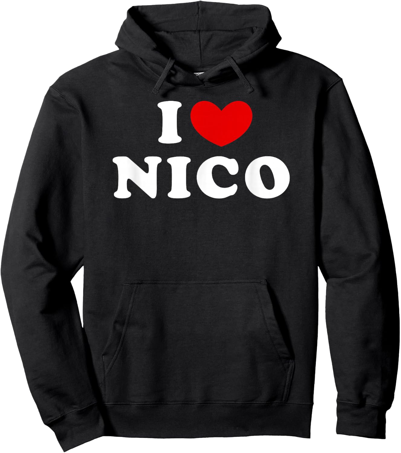 I Love Nico, I Love Nico Hoodie - Hoodie | Black