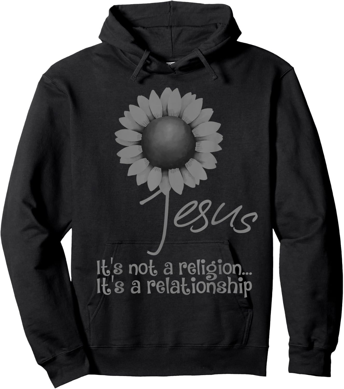 Jesus It's Not A Religion It's A Relationship Gift Men Women Hoodie - Hoodie | Black
