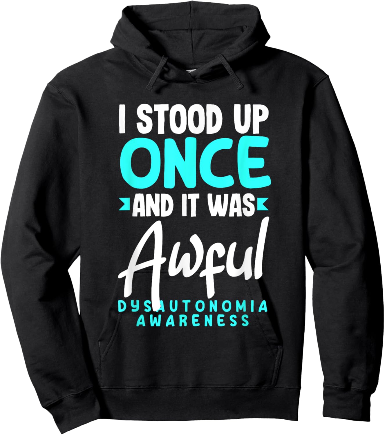 Dysautonomia POTS Awareness Month Apparel & Gifts Funny POTS Warrior POTS Dysautonomia Awareness Hoodie - Hoodie | Black