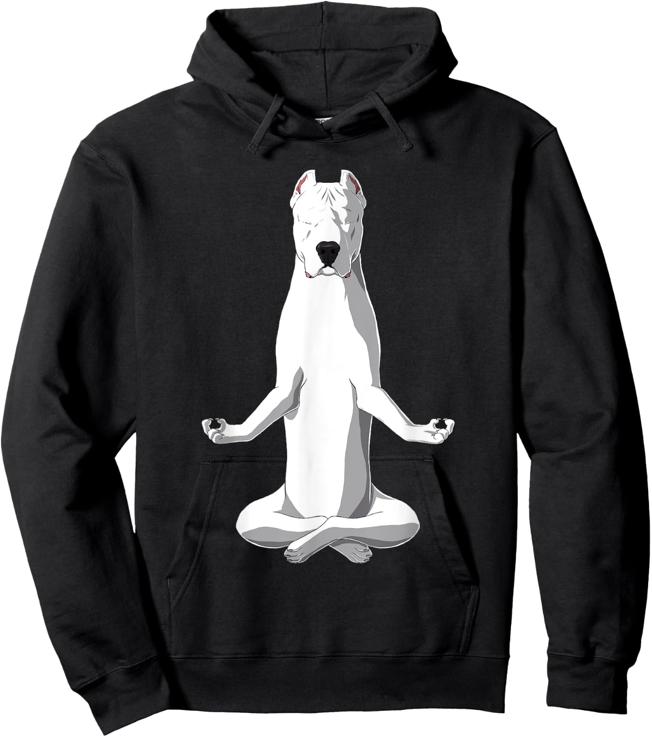 Yoga Dog Dogo Argentino Women Hoodie - Hoodie | Black