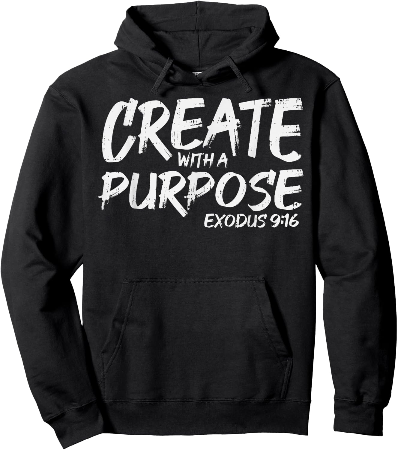 Create With Purpose Bible God Jesus Religious Christian Gift Hoodie - Hoodie | Black