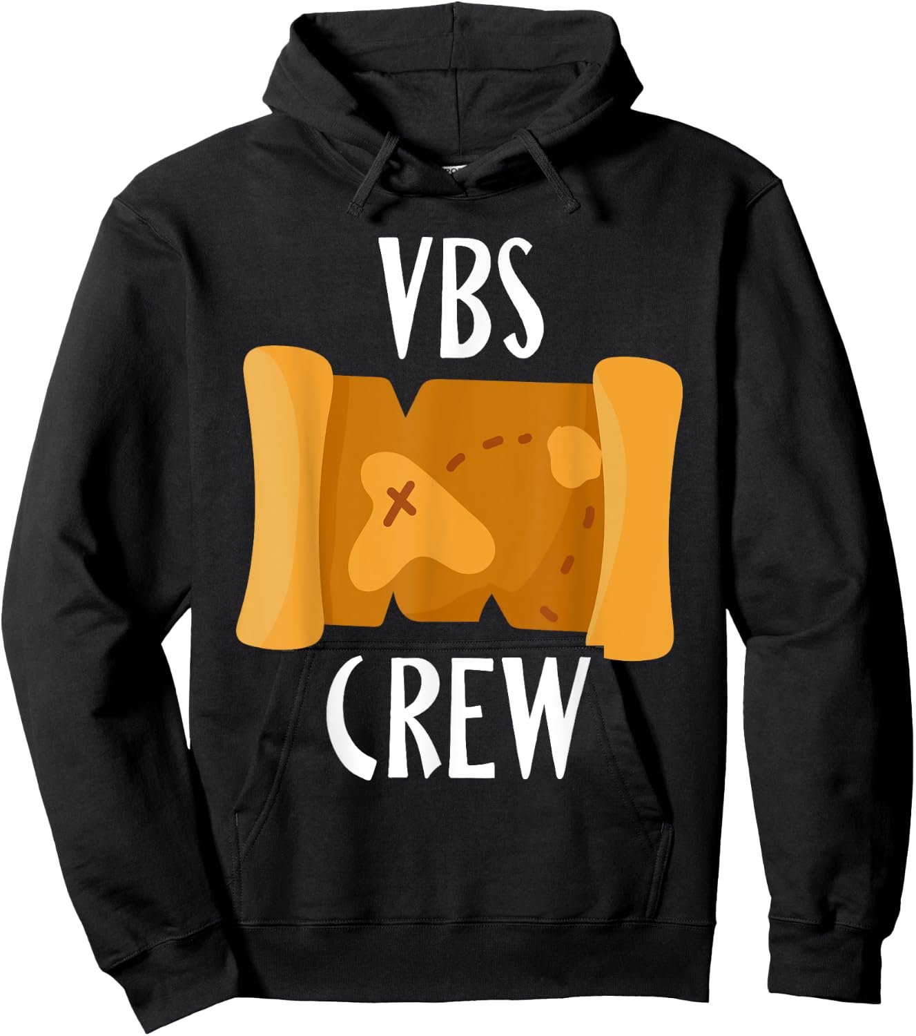 I Love VBS 2024 Crew Vacation Bible School Treasure Map Hoodie - Hoodie | Black