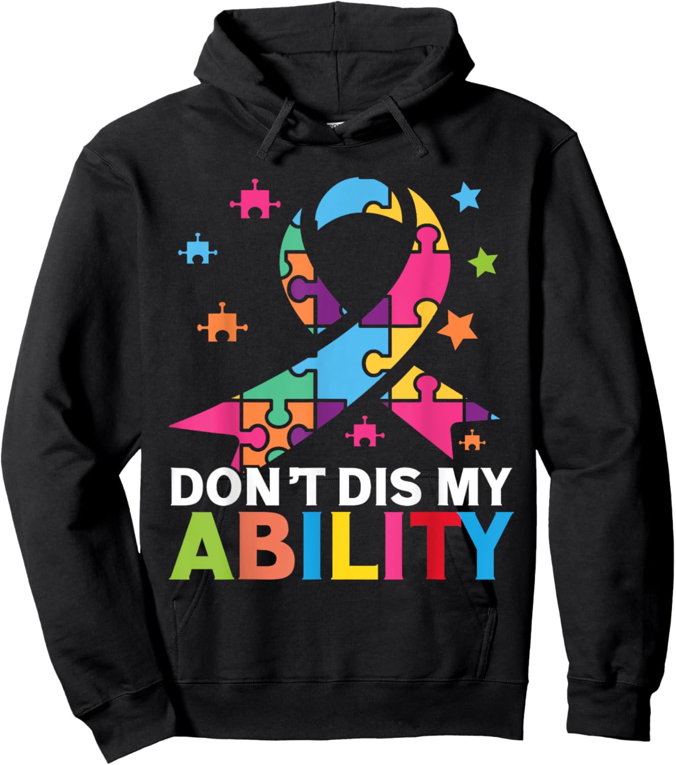 Dont dis my Ability Autism Hoodie - Hoodie | Black