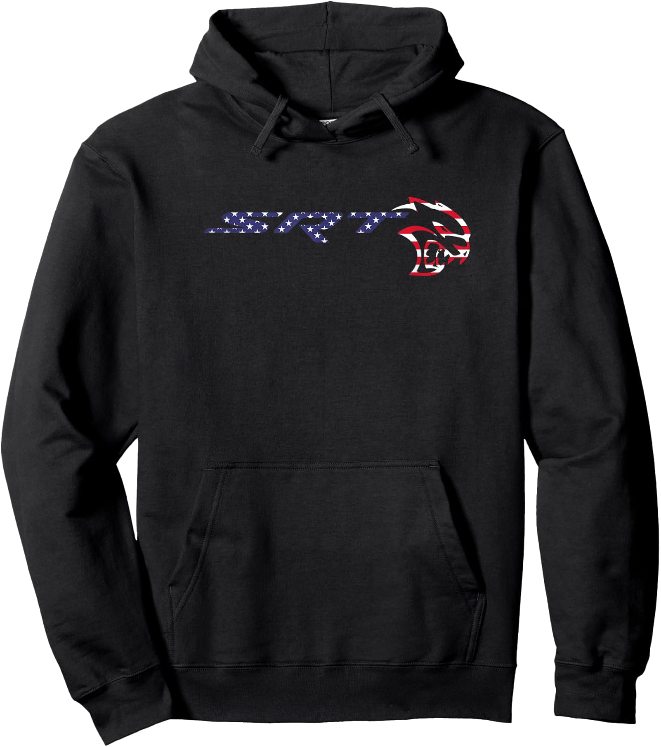 Dodge SRT Hellcat Stars and Stripes Hoodie - Hoodie | Black