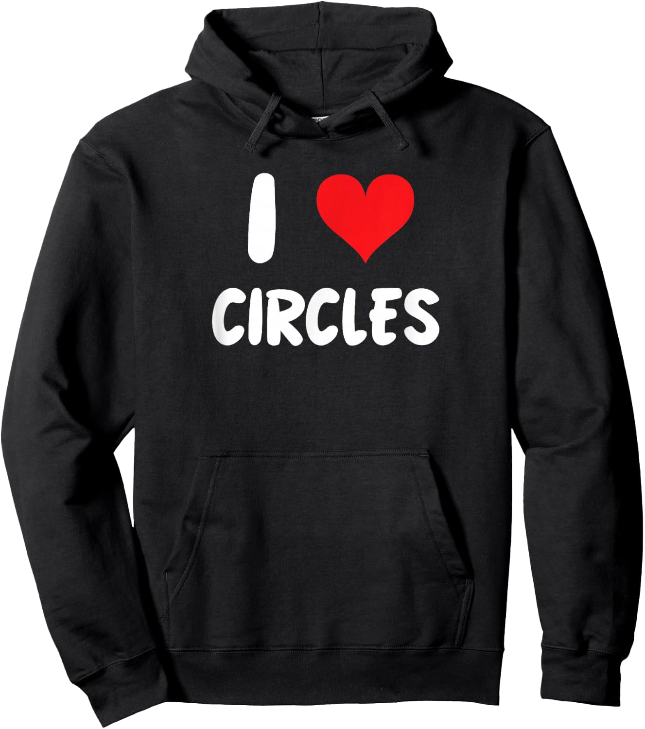 I Love Circles - Heart - Shape Draw Drawing Art Artist Hoodie - Hoodie | Black