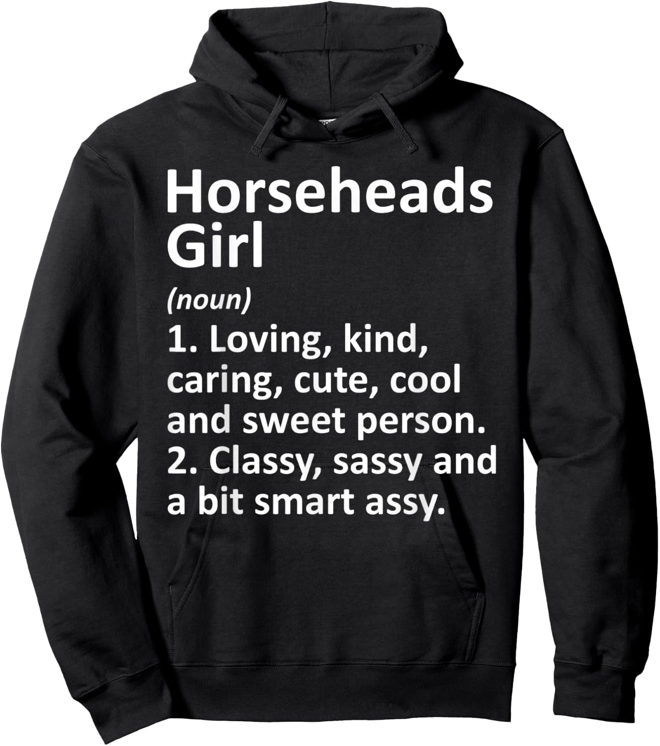 HORSEHEADS GIRL NY NEW YORK Funny City Home Roots Gift Hoodie - Hoodie | Black