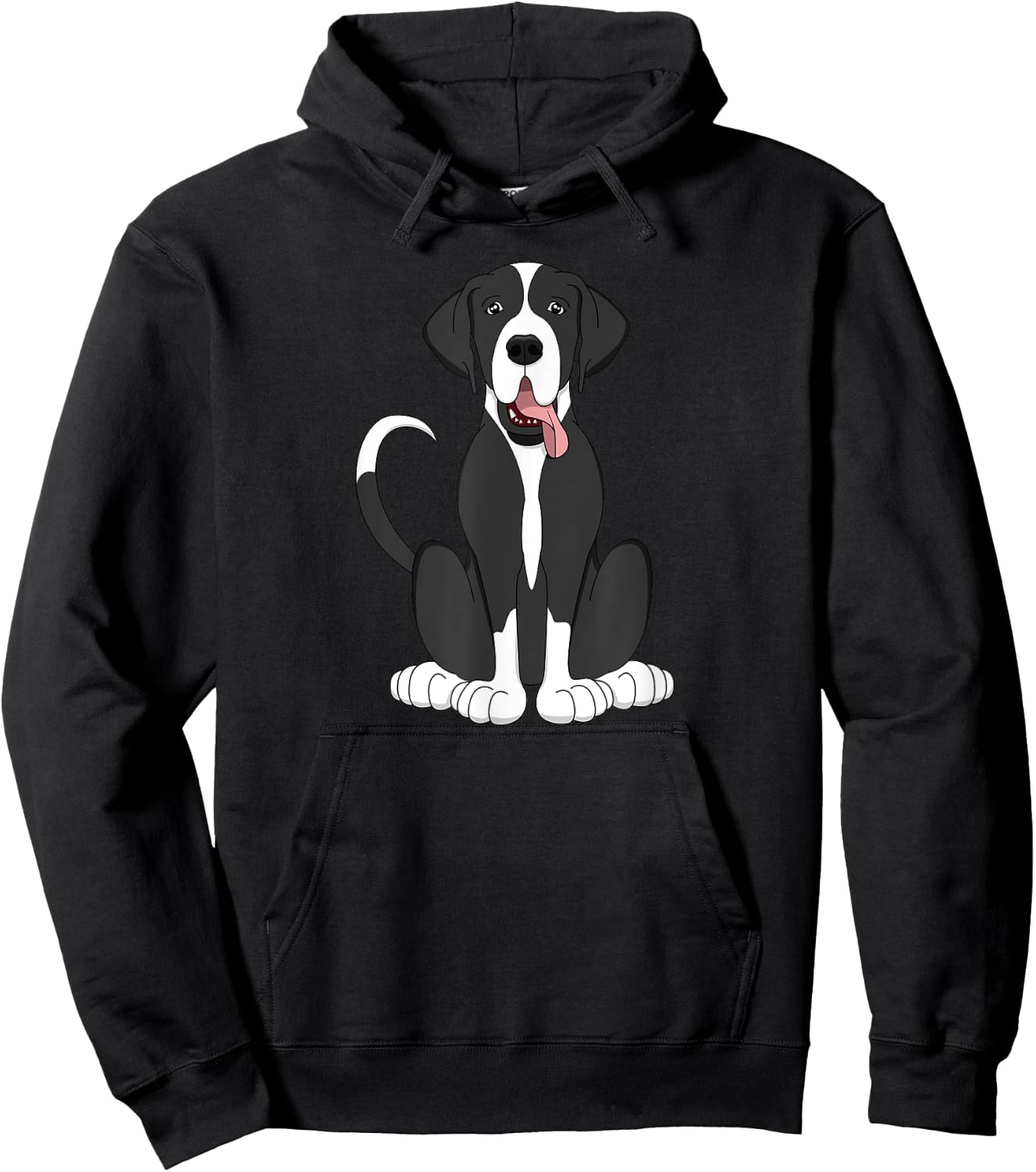 Mantle Great Dane Shirt Women Kids Dog Lover Gift Hoodie - Hoodie | Black