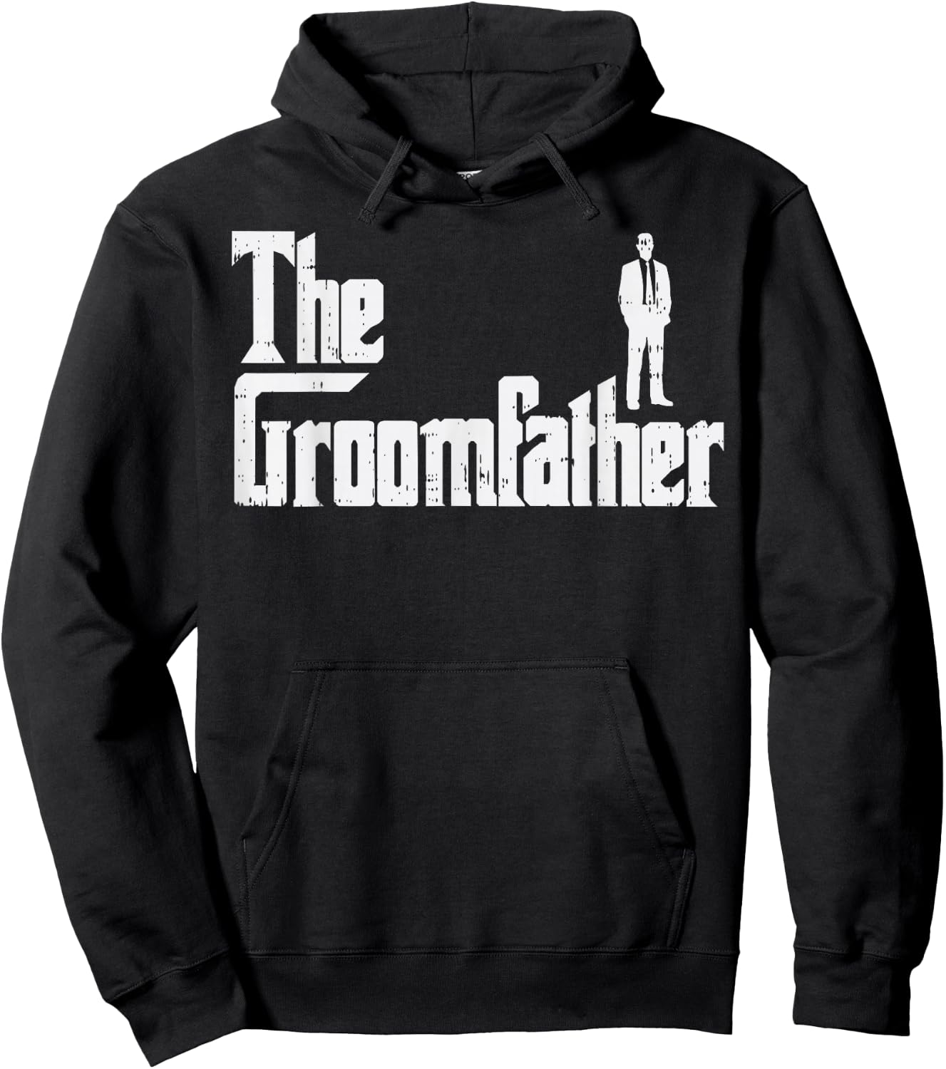 Groom Father Funny Wedding Party Rehearsal Dinner Dad Gift Hoodie - Hoodie | Black