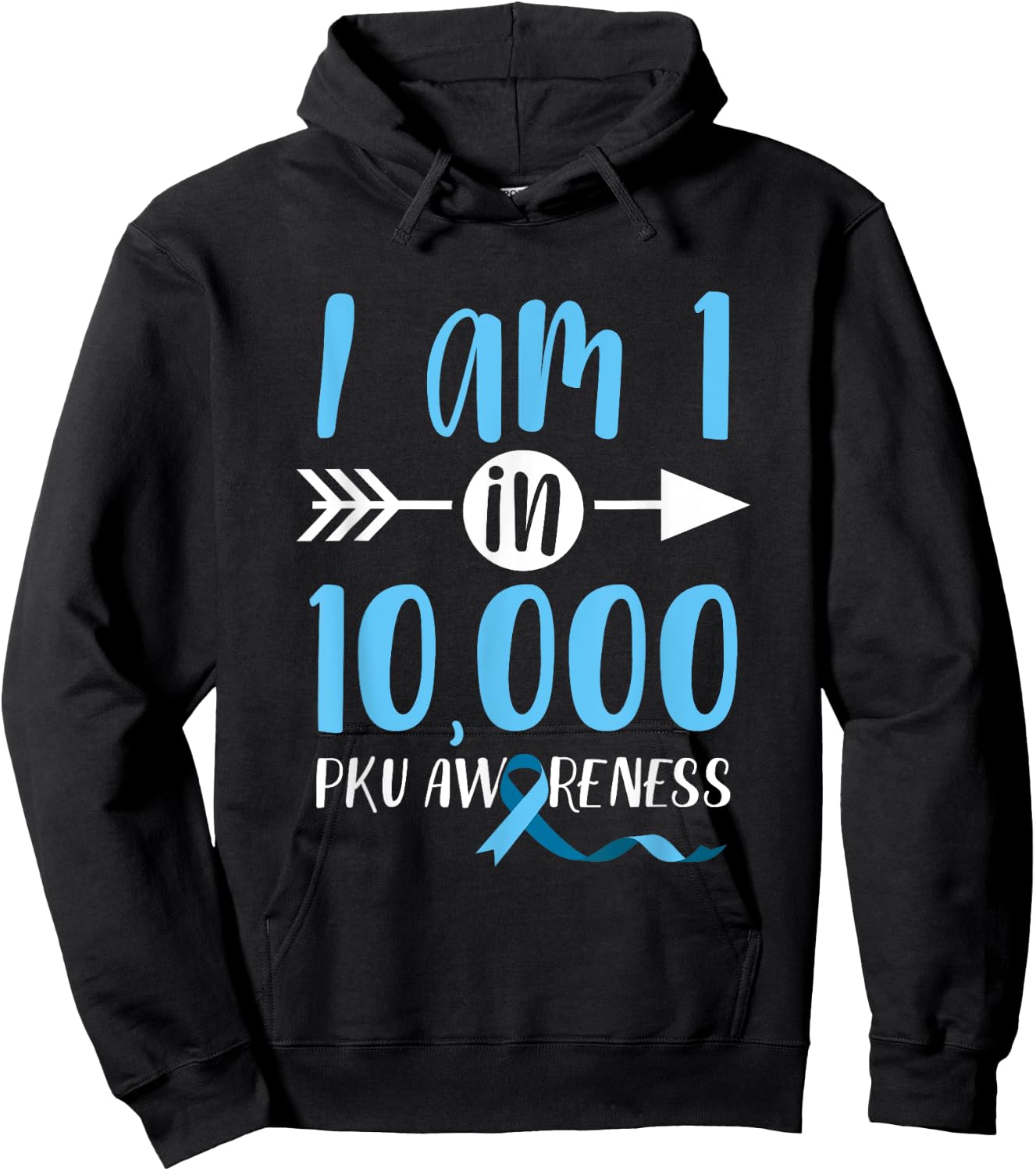 Phenylketonuria PKU Strong Warrior Heartbeat Awareness Hoodie - Hoodie | Black