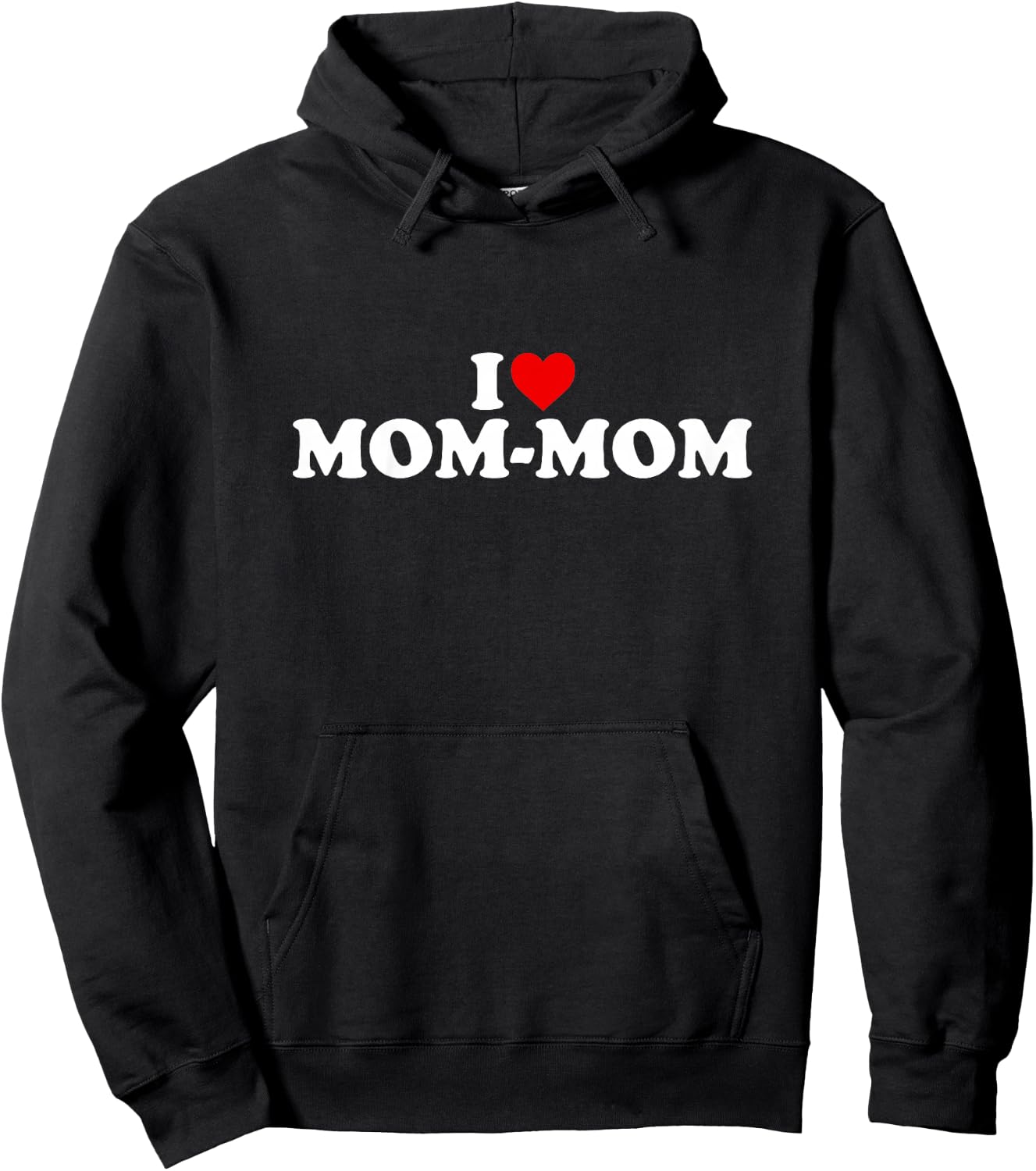 I Love Mom-Mom Shirt For Boy Girl Toddler Children Youth Hoodie - Hoodie | Black
