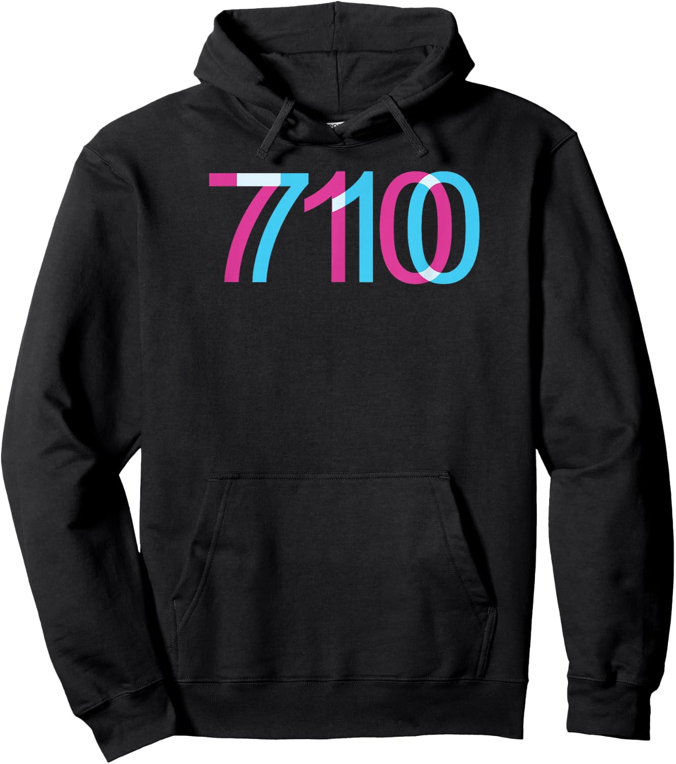710 Oil Dabbing 420 Trippy Glitch Hoodie - Hoodie | Black