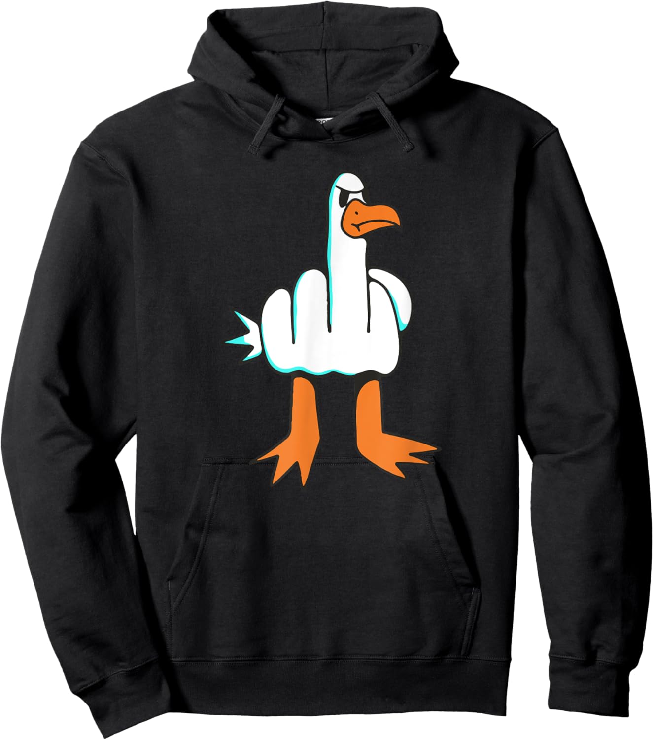 Funny Rude Seagull Bird Humor Memes Hoodie - Hoodie | Black
