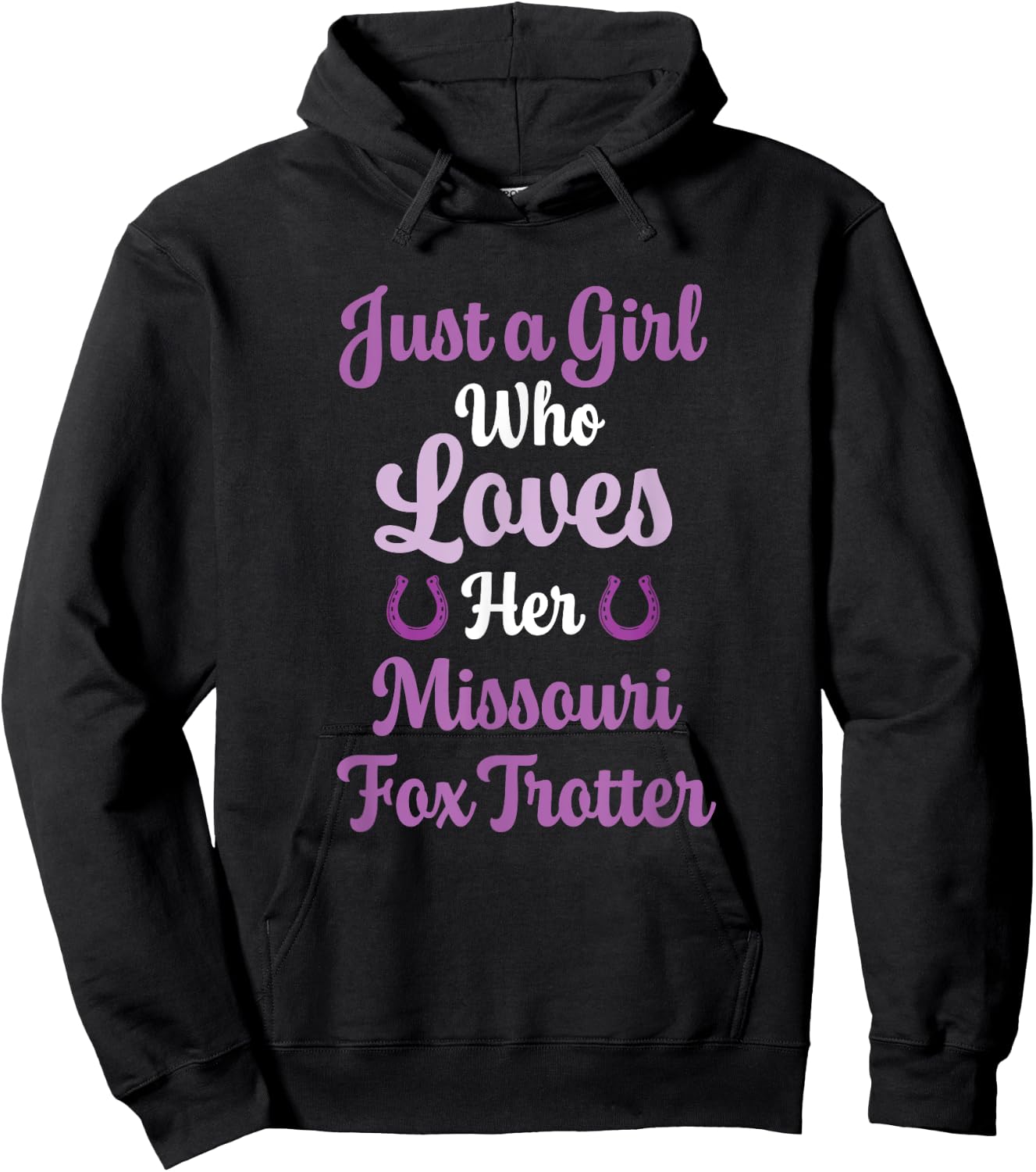 Missouri Fox Trotter Horse Gift Women: Missouri Fox Trotter Hoodie - Hoodie | Black