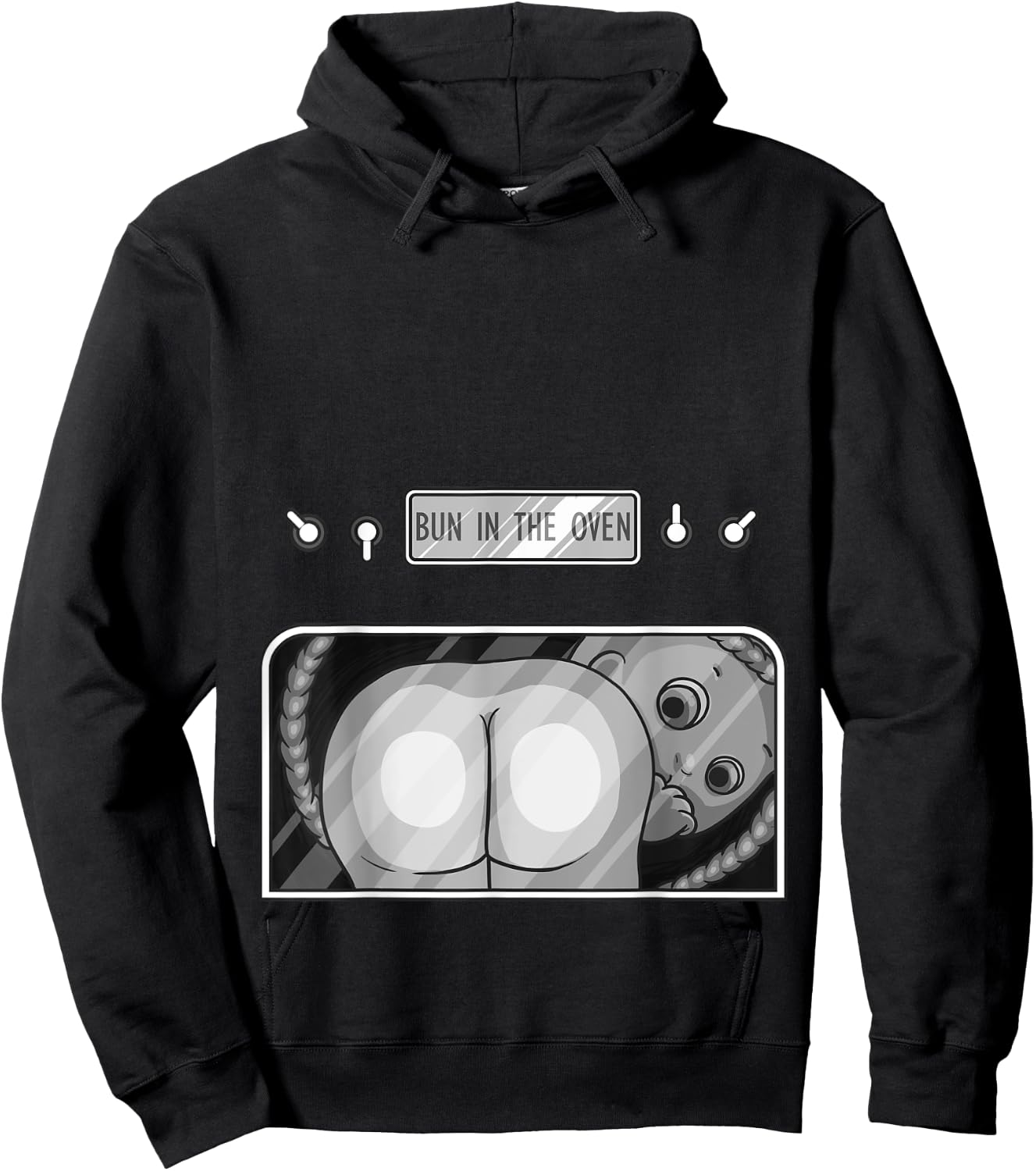 Funny Bun In The Oven Gift | Cute Expecting Pregnant Women Hoodie - Hoodie | Black